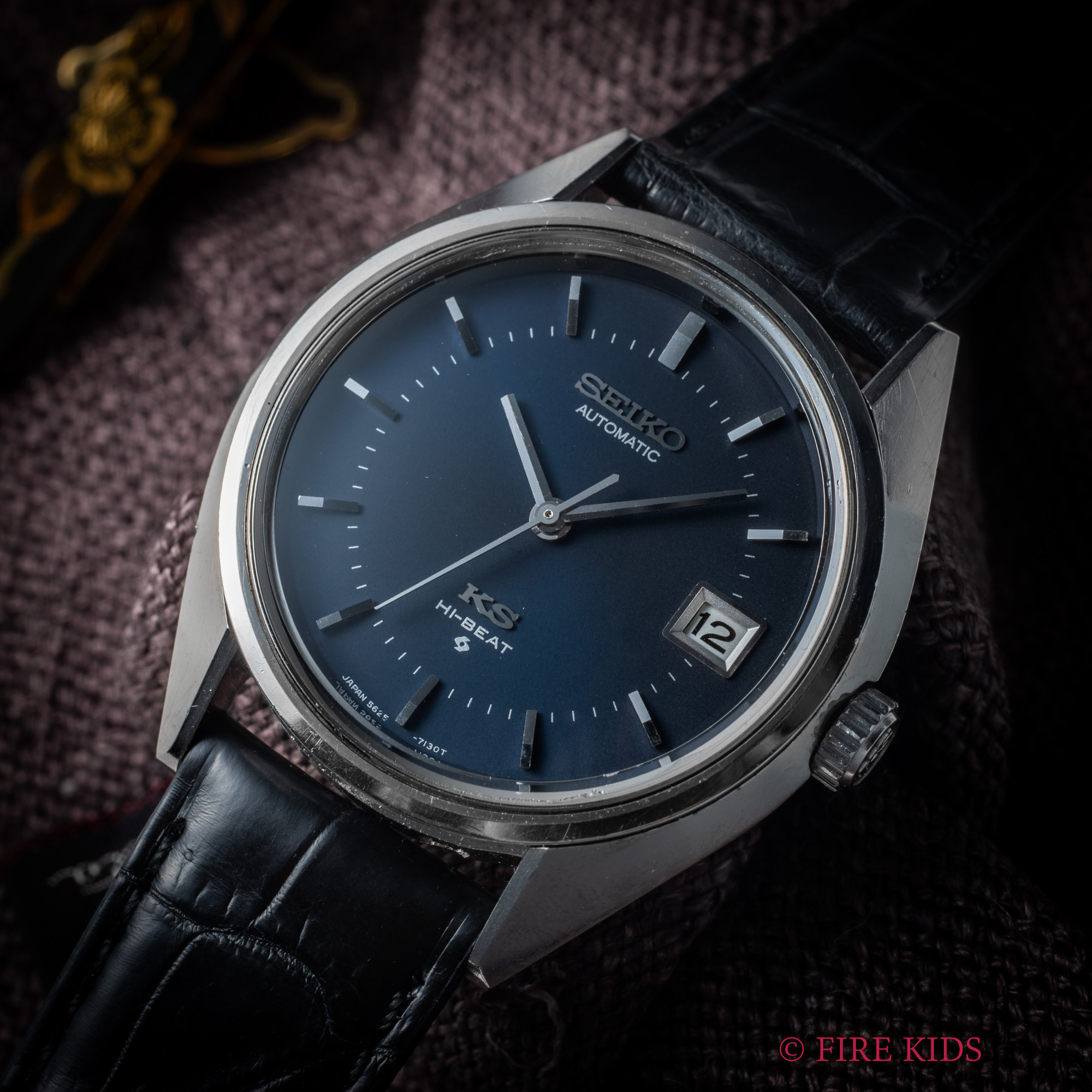 キングセイコー 56KS ハイビート自動巻き ネイビーダイヤル 1972年製 Ref.5625-7110