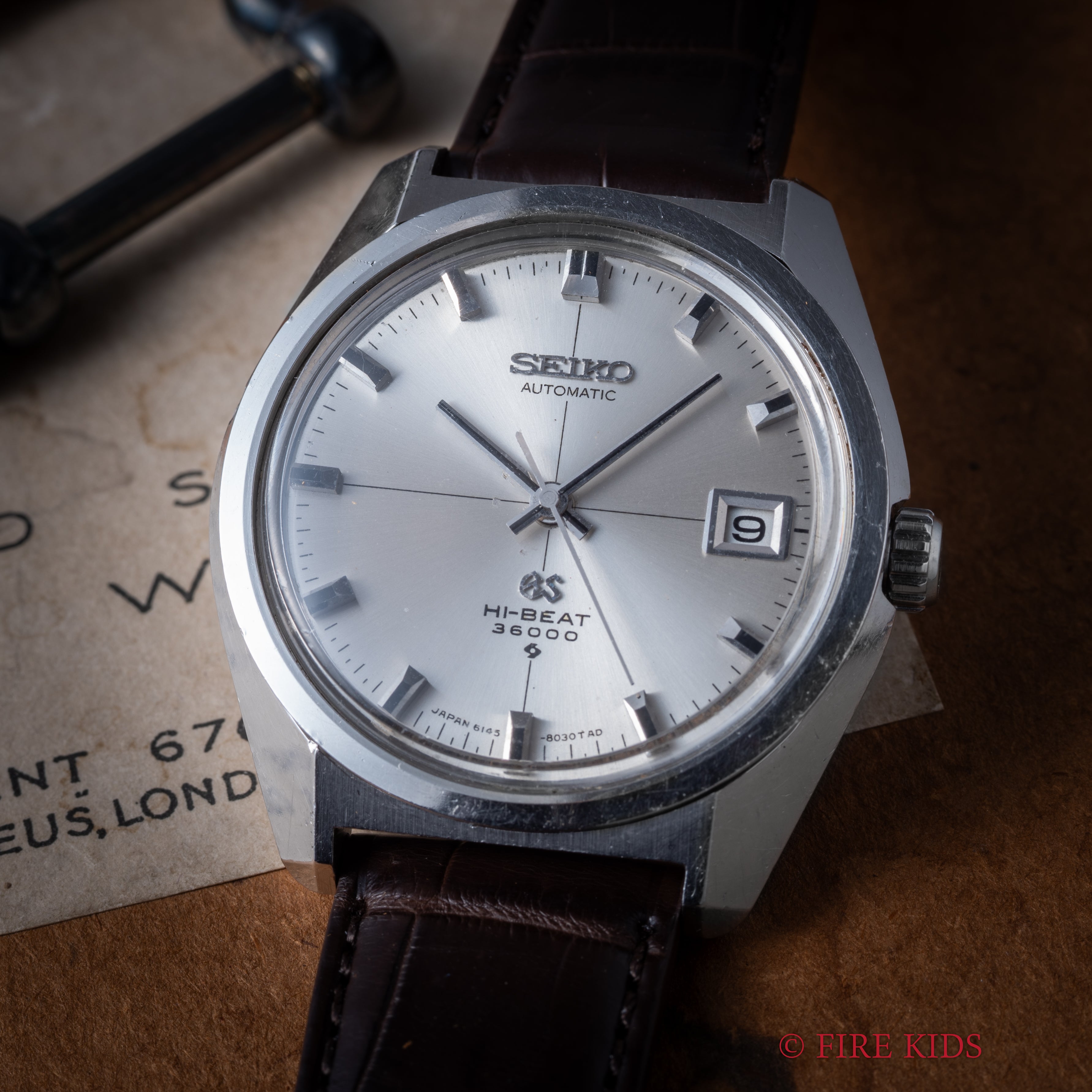 グランドセイコー ハイビート 36000 1969年製 Ref.6145-8000 61GS クロスライン