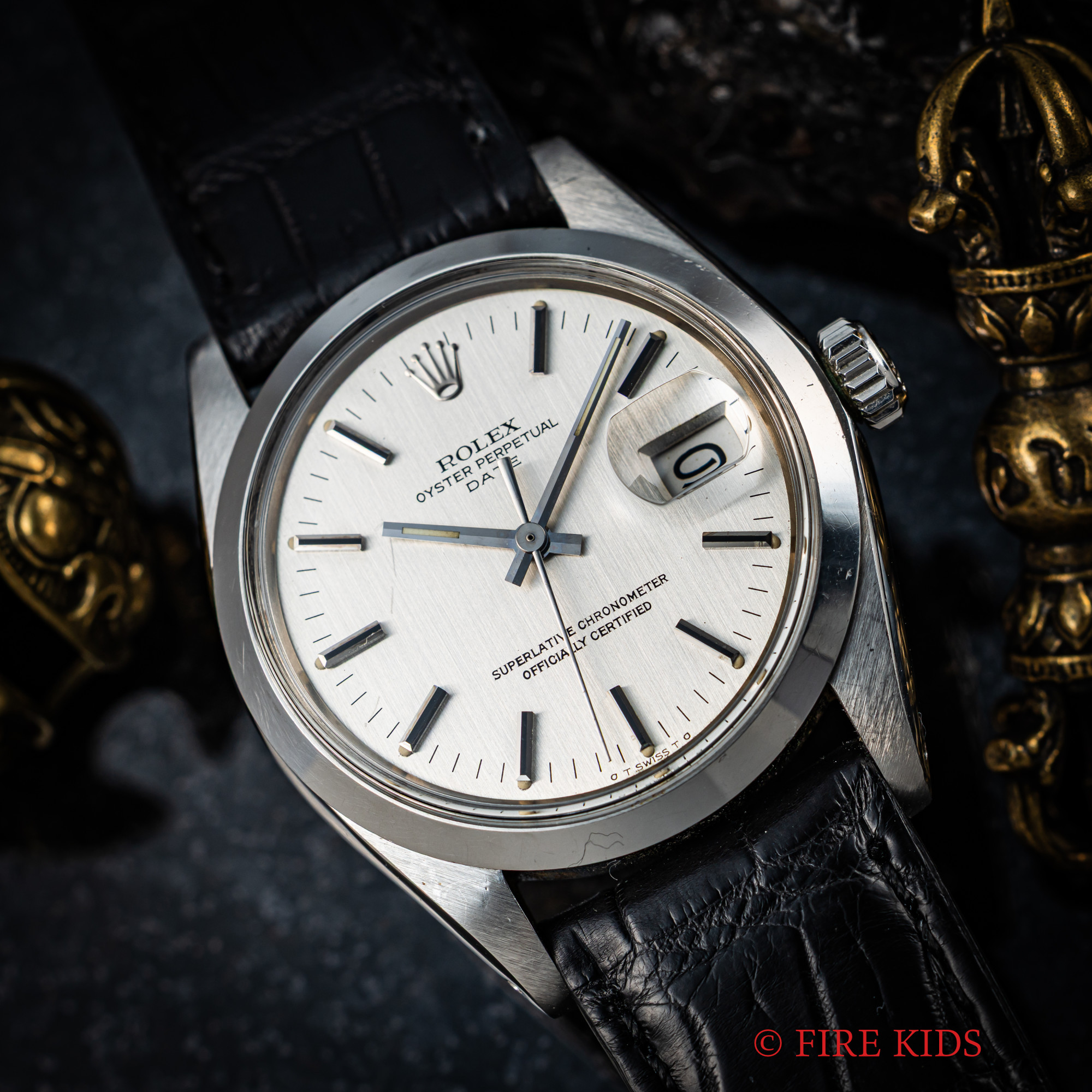 ロレックス オイスターパーペチュアルデイト Ref.1500 1972年製 Cal.1570ハック付き