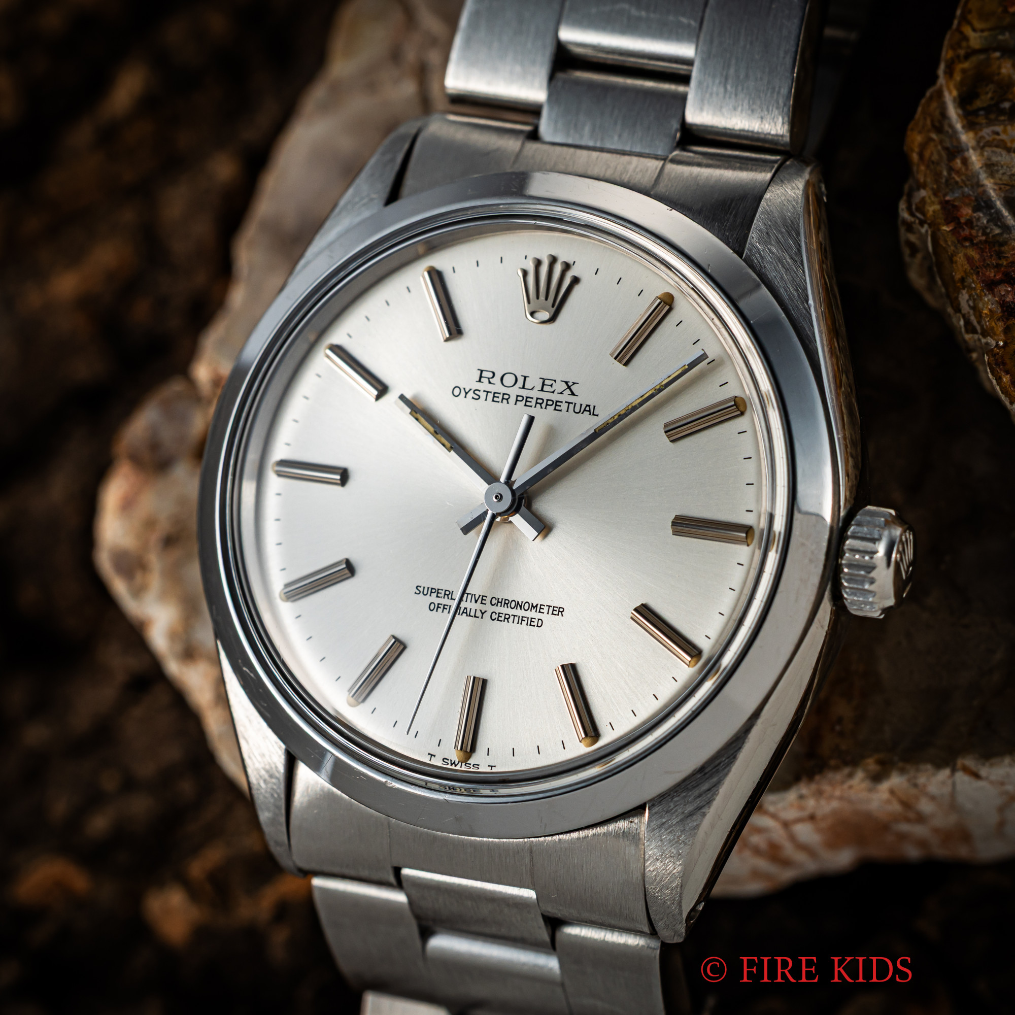 ロレックス オイスターパーペチュアルデイト Ref.1002 ノンデイト 自動巻きクロノメーター 純正ハードブレス 1978年製