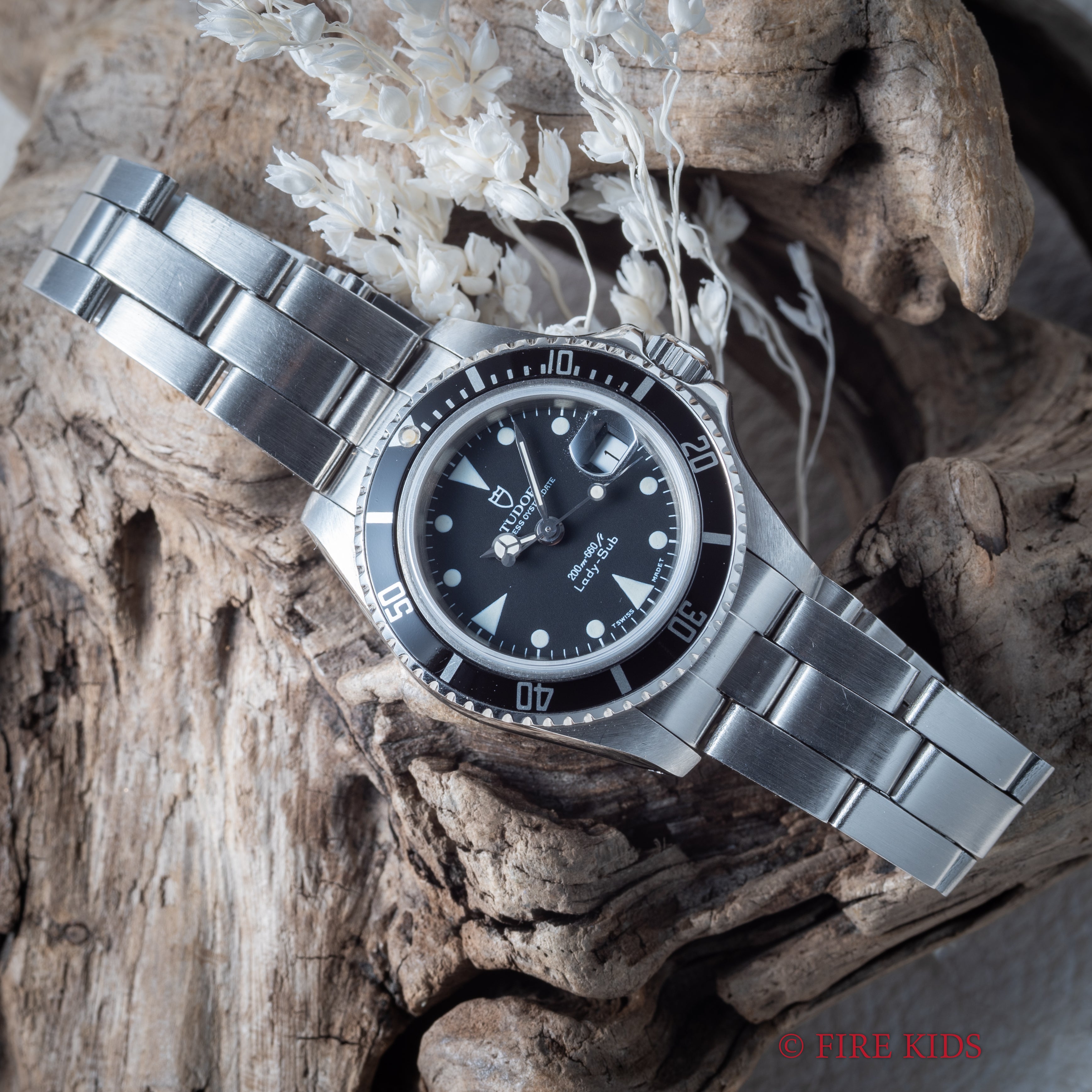 チューダー レディサブ 1992年製 プリンセスオイスターデイト Ref.96090 王冠リューズ 3連オイスターブレス