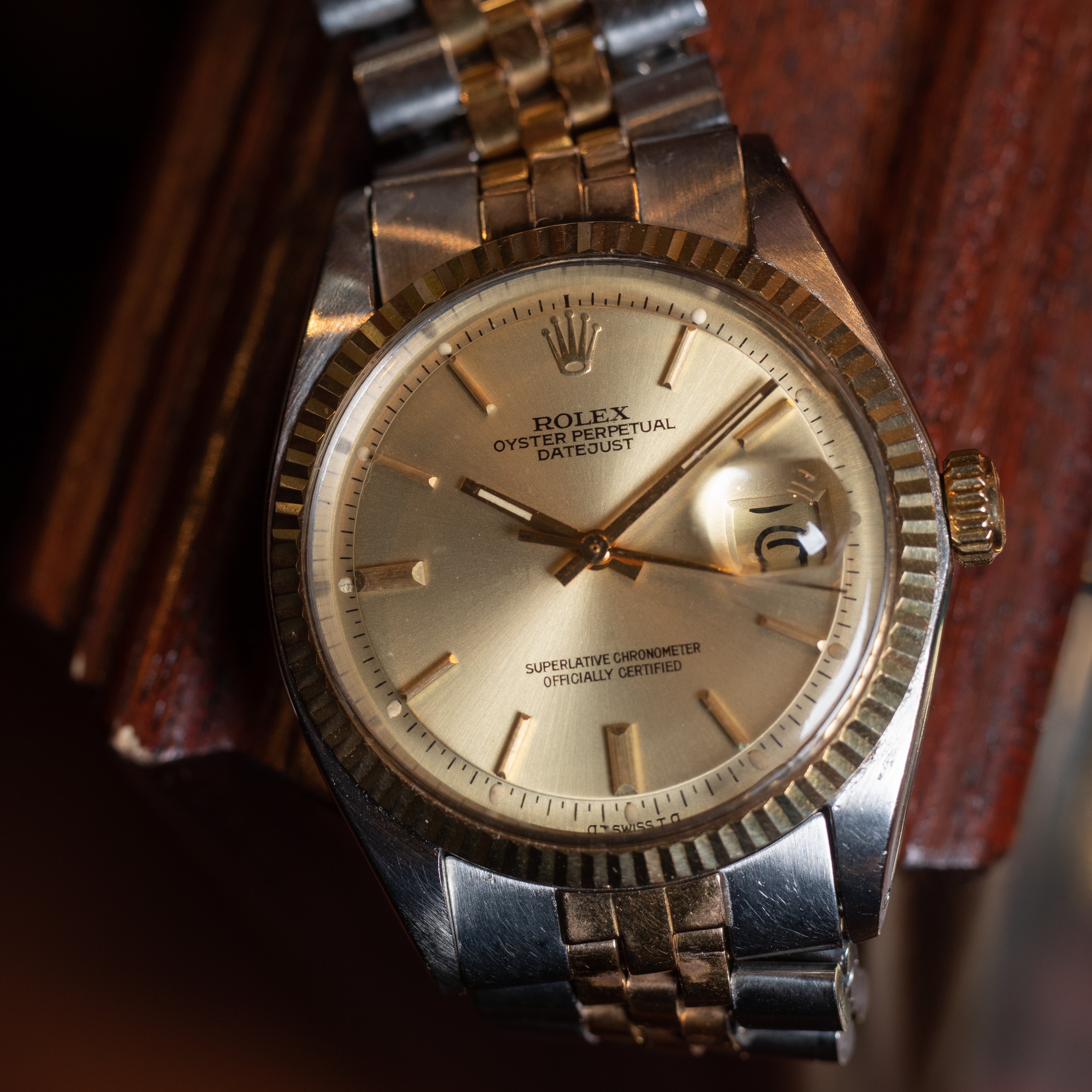 ロレックス デイトジャスト 1971年製 Ref.1601 コンビ シグマダイヤル