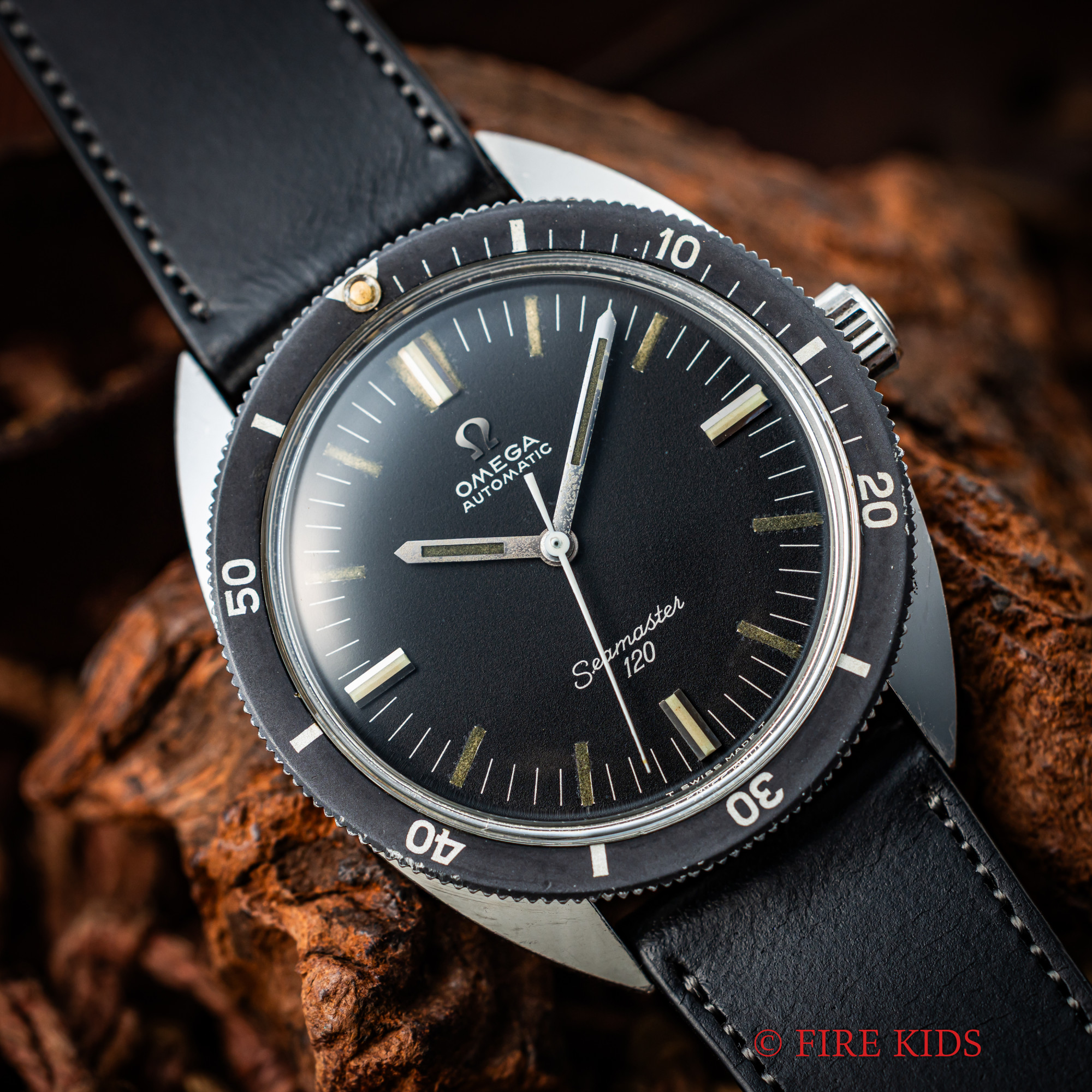 オメガ シーマスター120 ノンデイト メンズサイズ Cal.552 自動巻き 1968年製 純正尾錠付き