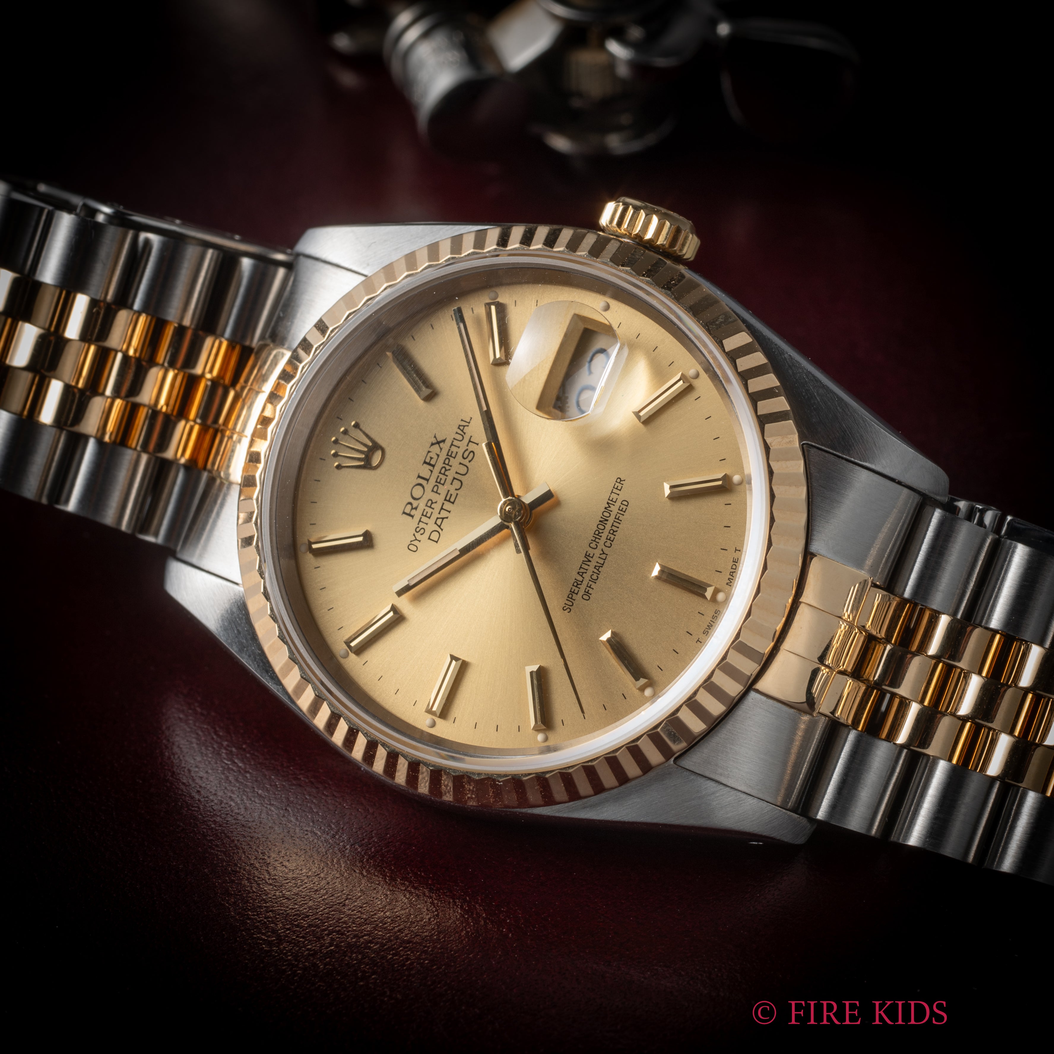 ロレックス　デイトジャスト　Ref.16233 1992年製　シャンパンダイヤル　純正ブレス