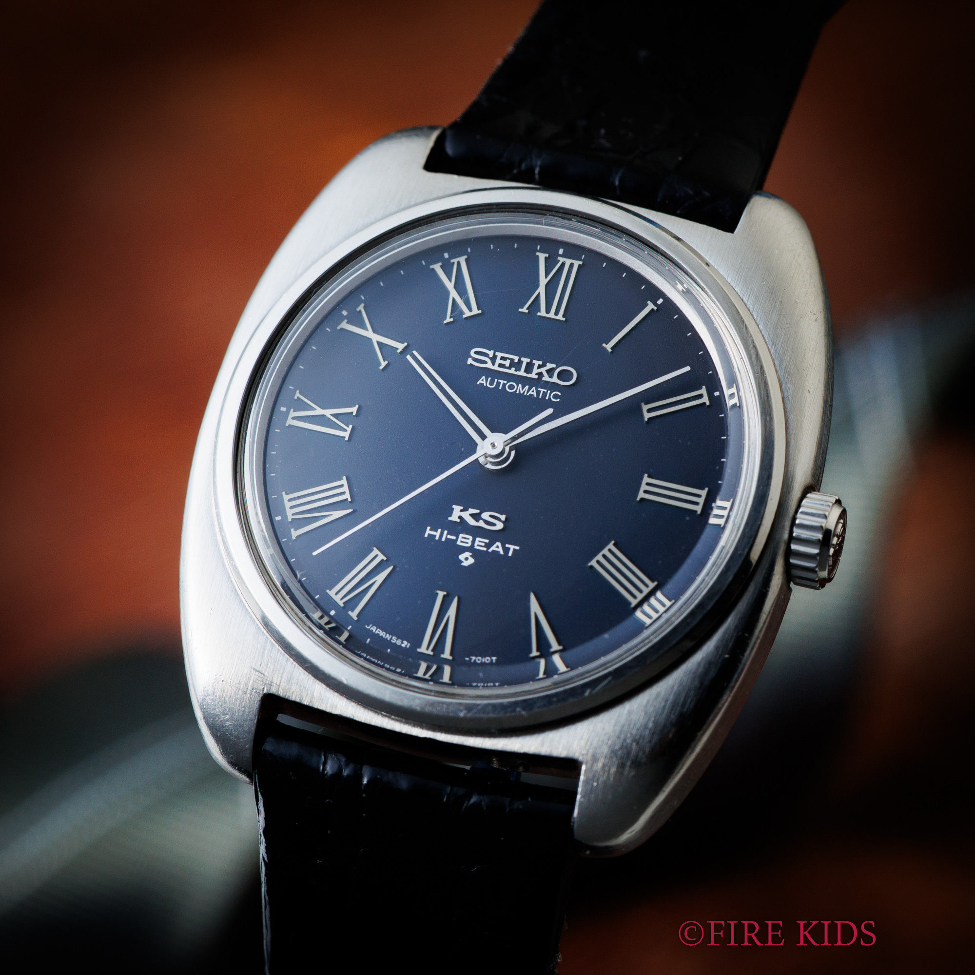 セイコー キングセイコー 56KS ブルーグレーローマンダイヤル 1969年製 ハイビート8振動自動巻き ノンデイト