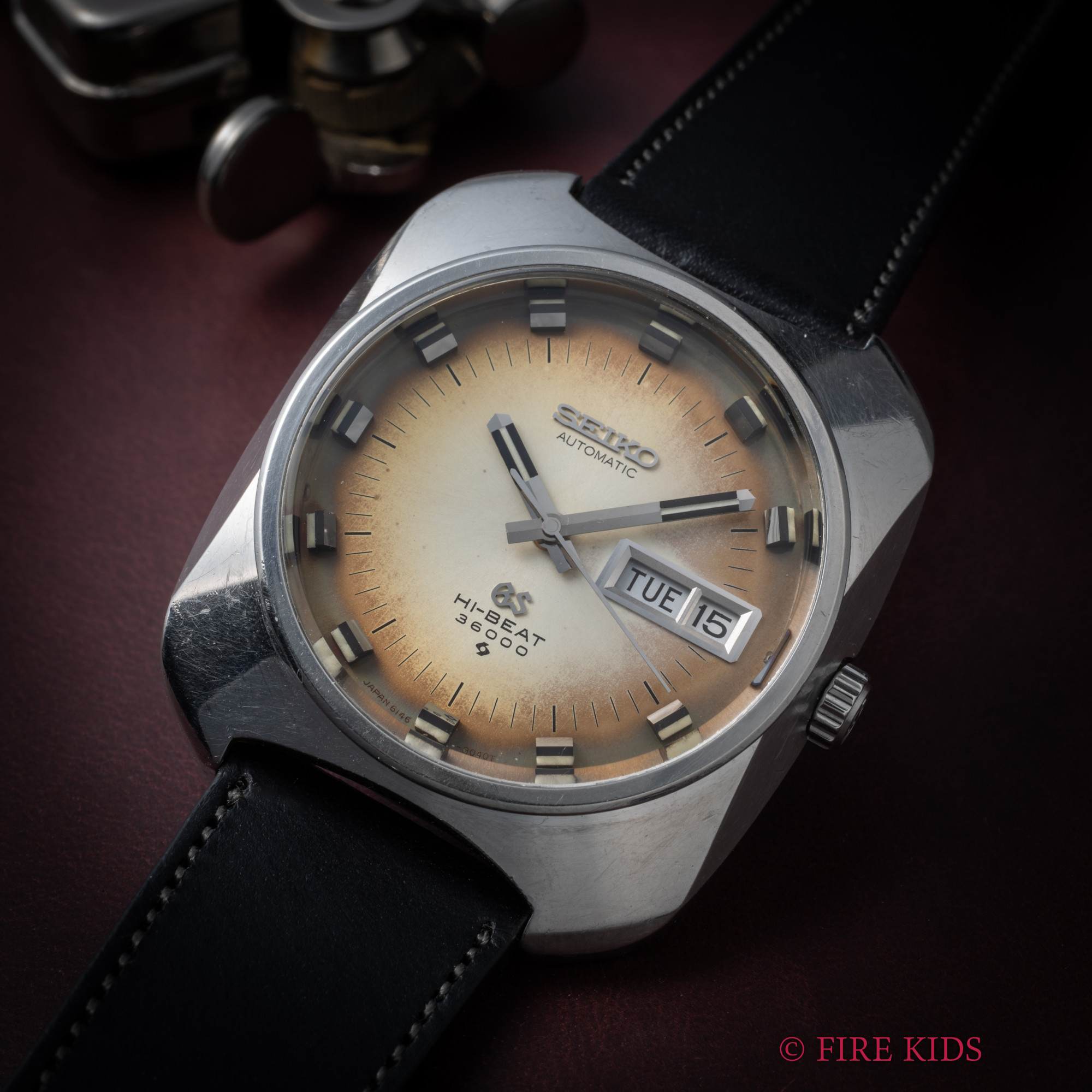 セイコー グランドセイコー 61GS 座布団ケース 1969年製 10振動自動巻き ハイビート 裏蓋刻印有り