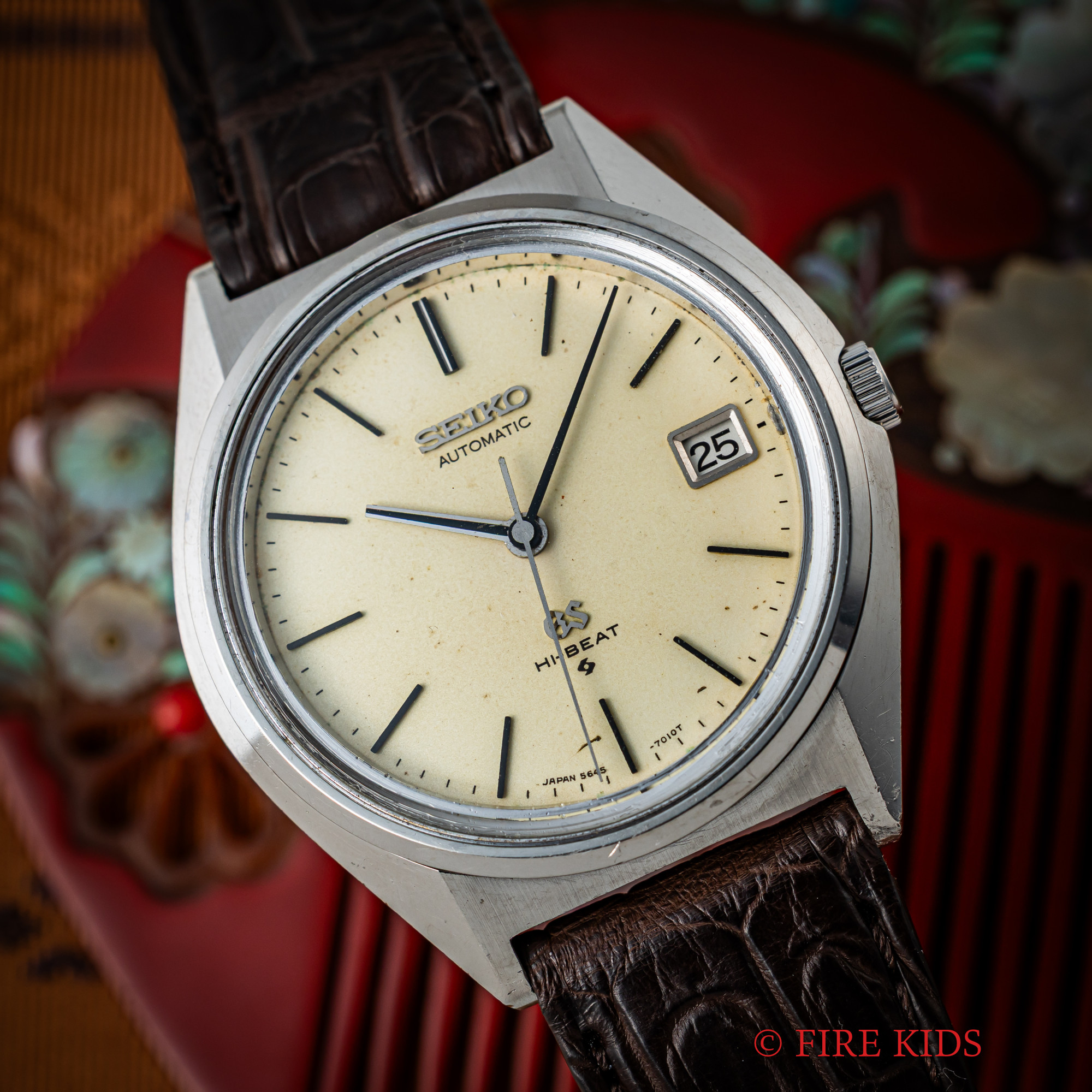 グランドセイコー 1971年製 Ref.5645-7010 ハイビート自動巻 56GS アイボリーダイヤル