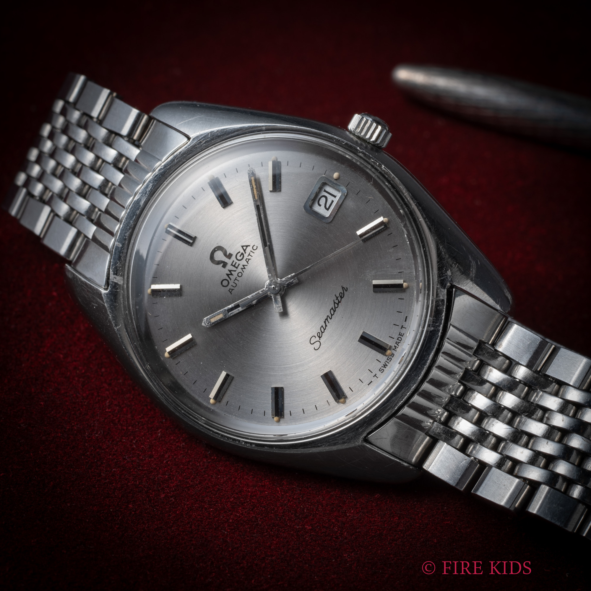 オメガ シーマスター シルバーダイヤル 自動巻き 1971年式