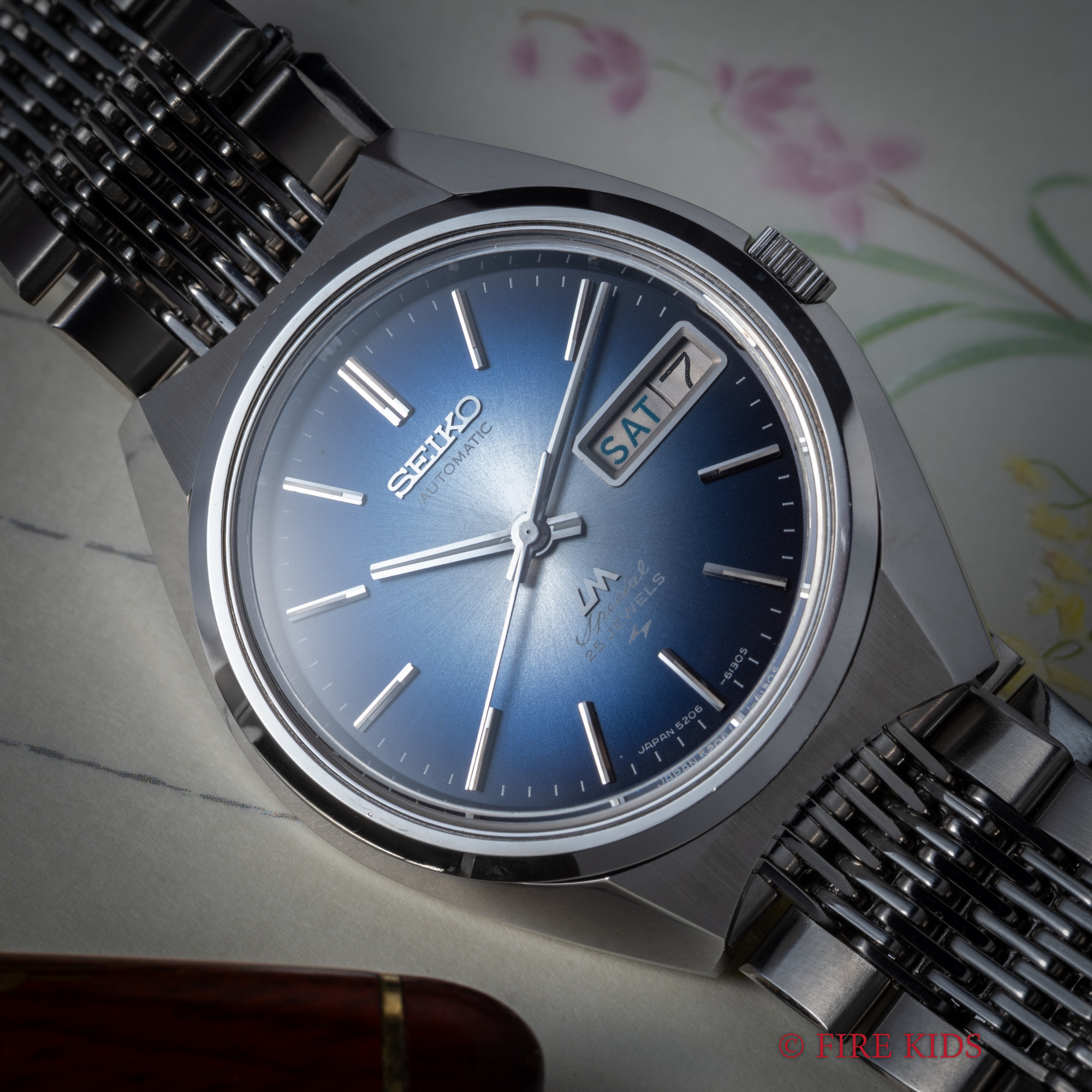 セイコー LM スペシャル ブルーダイヤル 純正ブレス タグ付き 美品 1972年製 デイデイト 漢字デイ