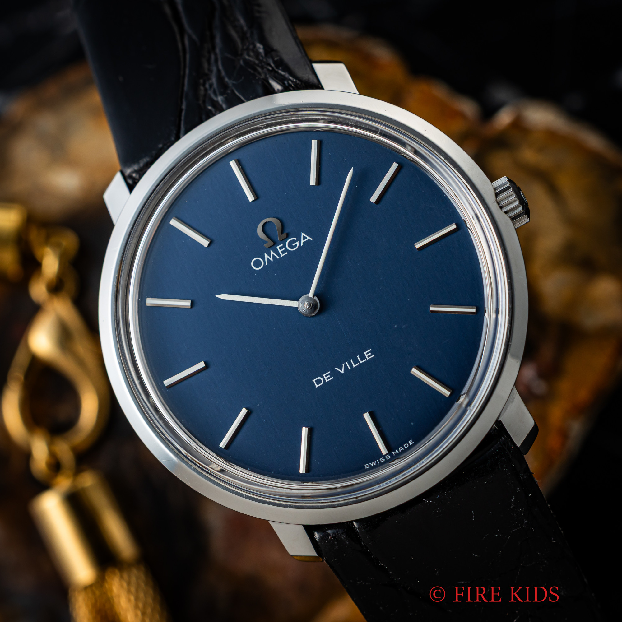 OMEGA　デヴィル　ネイビー