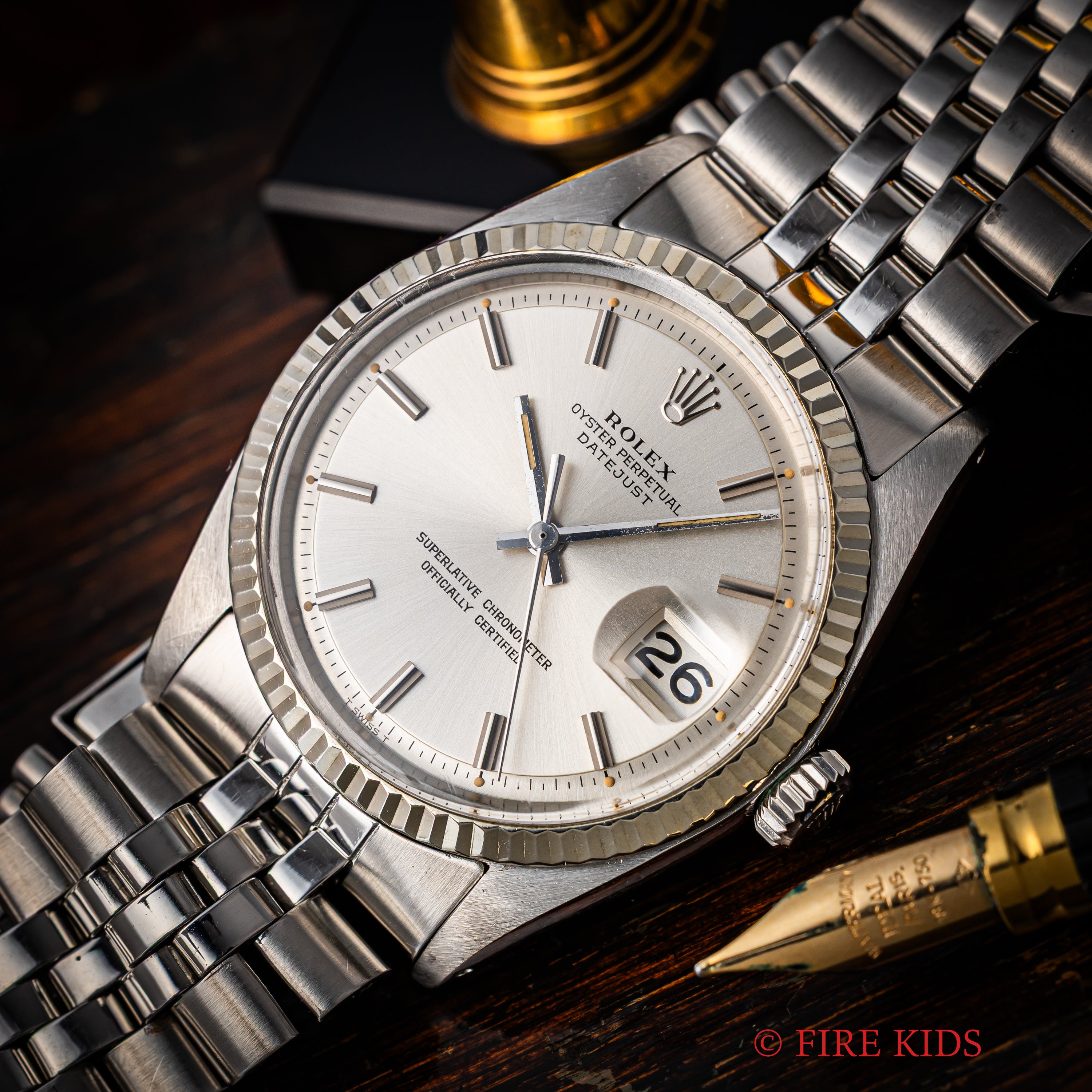 ロレックス デイトジャスト 1971年製 Ref.1601 シルバーダイヤル 自動巻 純正ジュビリーブレス