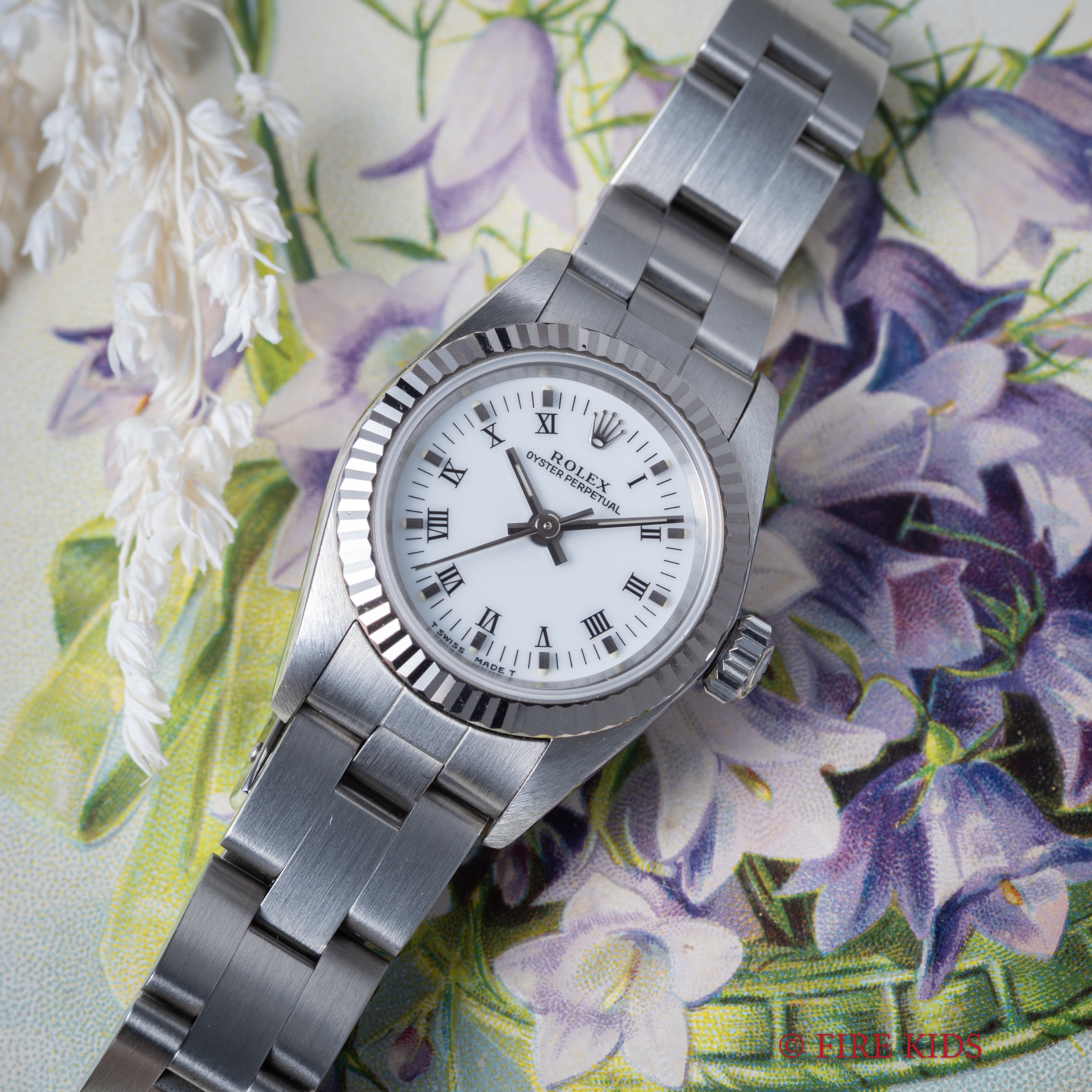 ロレックス Ref.67194 1997年製 ホワイトローマンダイヤル 箱、ギャラ、タグ、冊子付