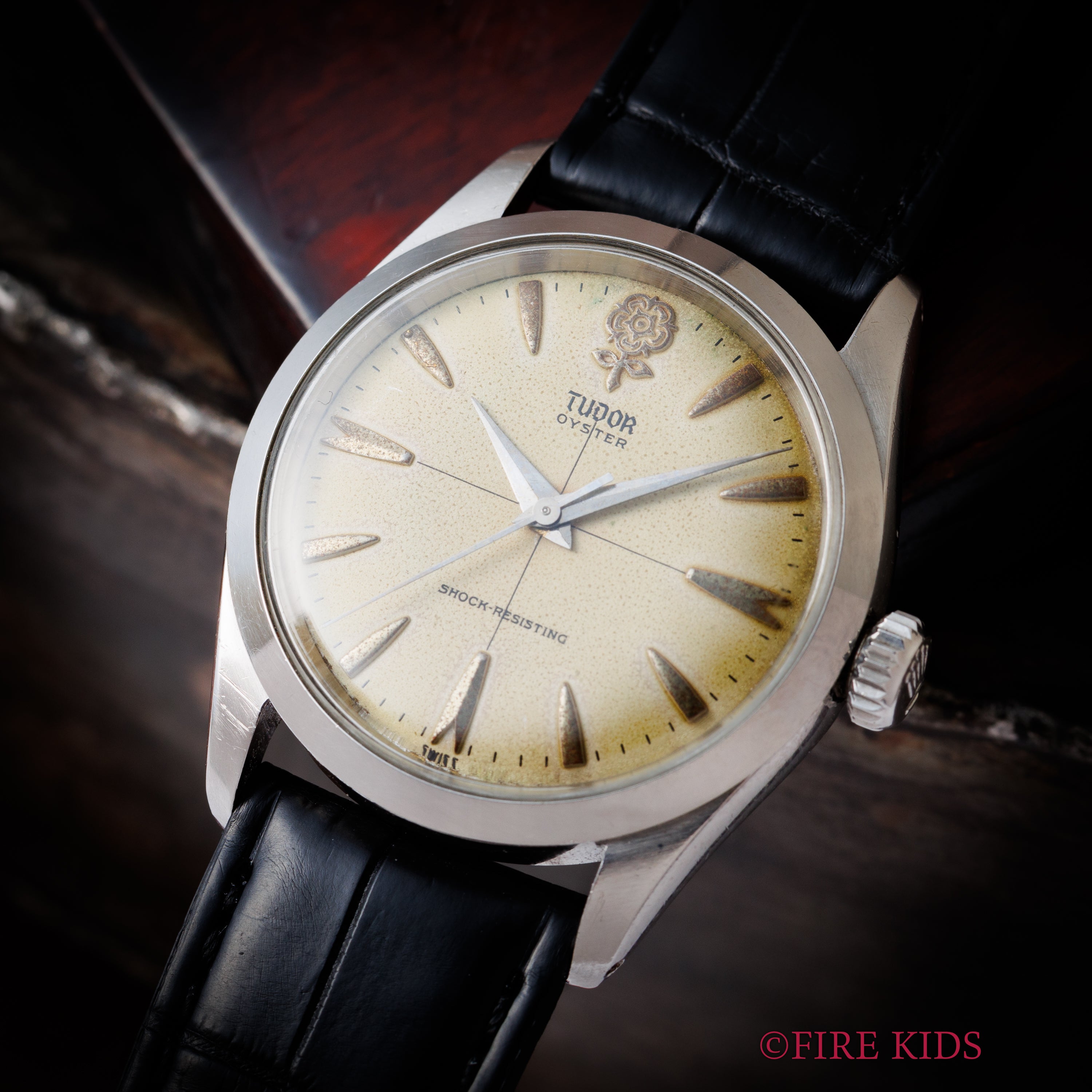 チューダー オイスター デカバラ ノンデイト 1950年代製 Ref.7934 王冠リューズ オリジナルダイヤル