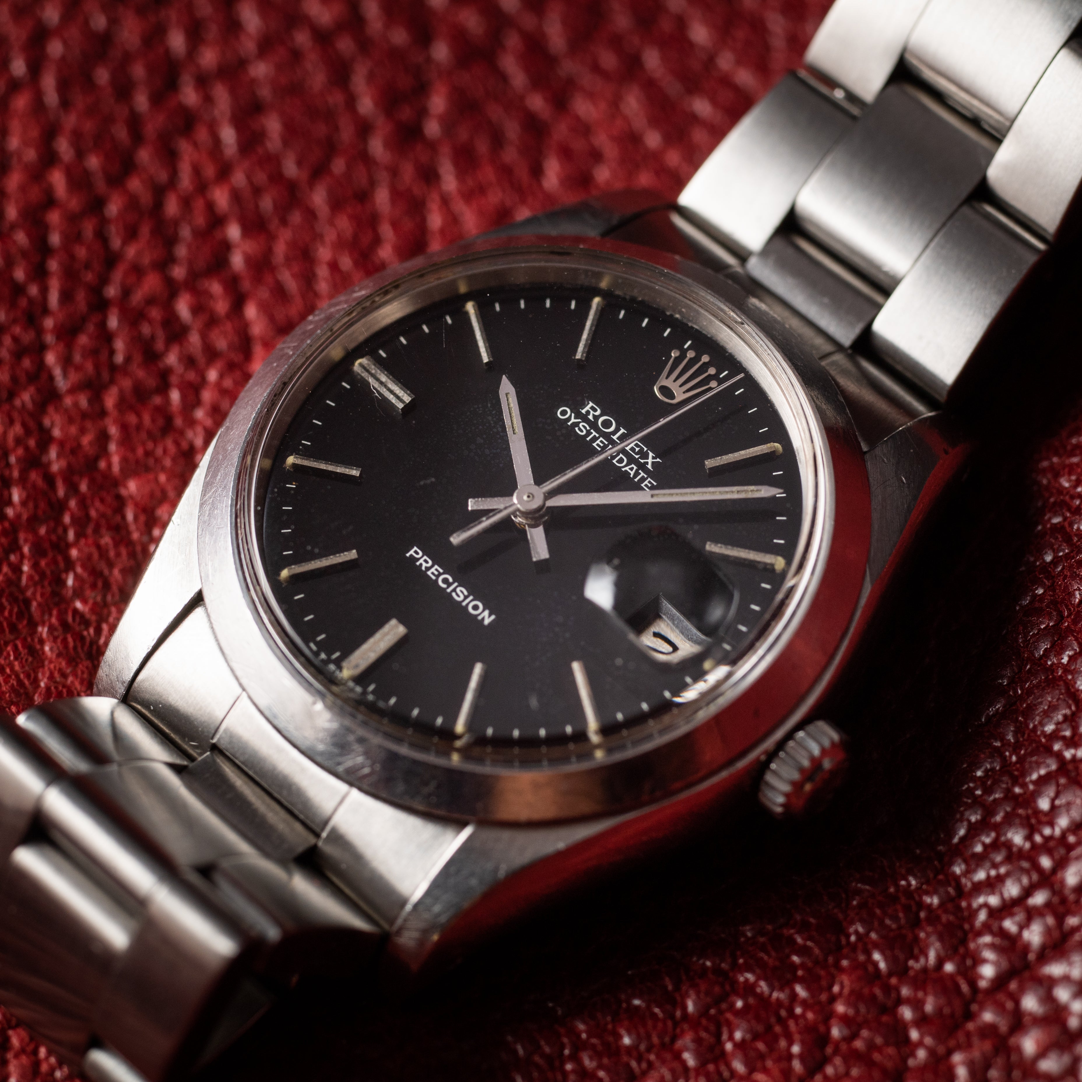 ロレックス オイスターデイト 1978年製 Ref.6694 手巻き ブラックダイヤル