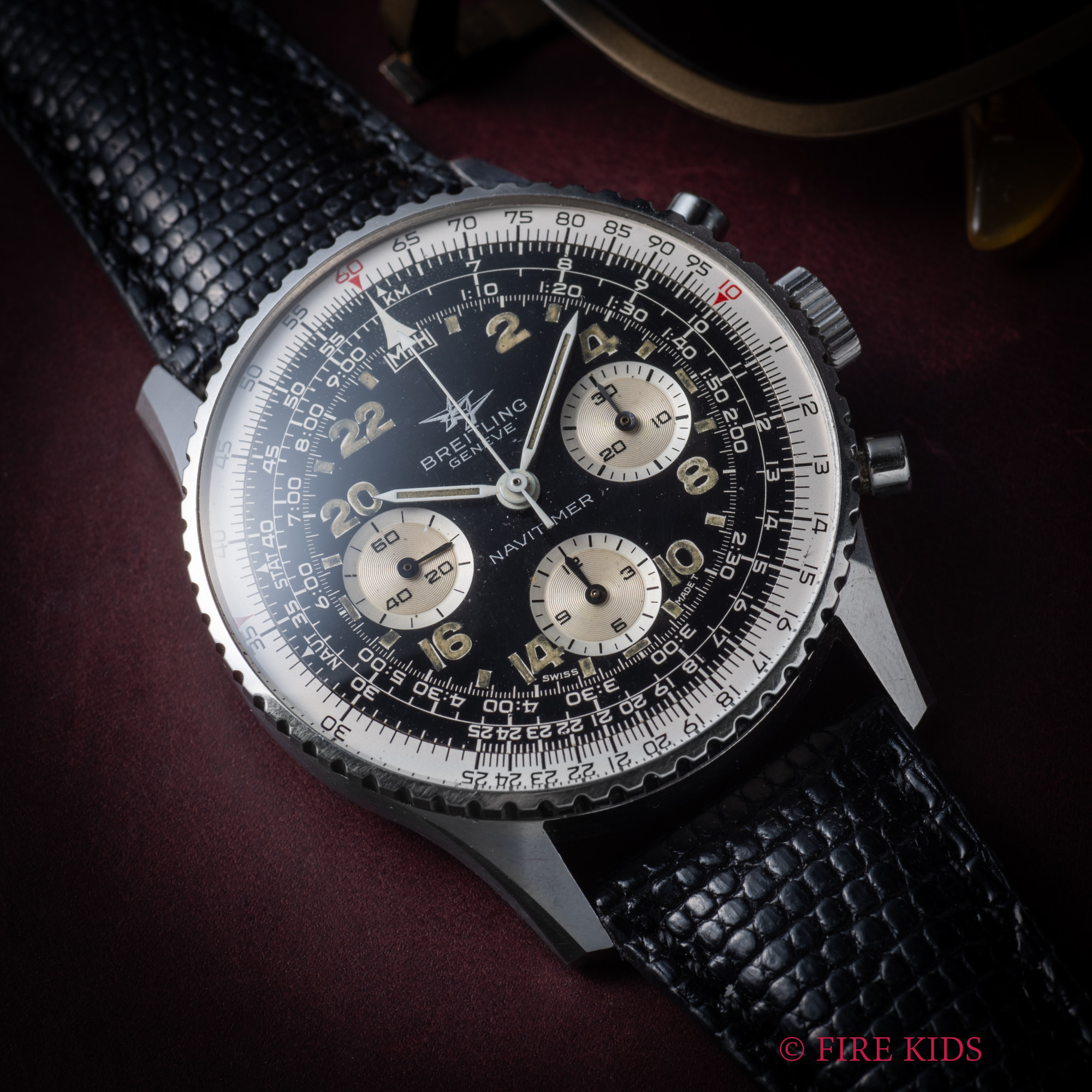 ブライトリング ナビタイマー コスモノート Ref.809 24時間時計 パイロットウォッチ 手巻き Cal.Venus178 クロノグラフ 1960年代製 ツインジェット 純正尾錠