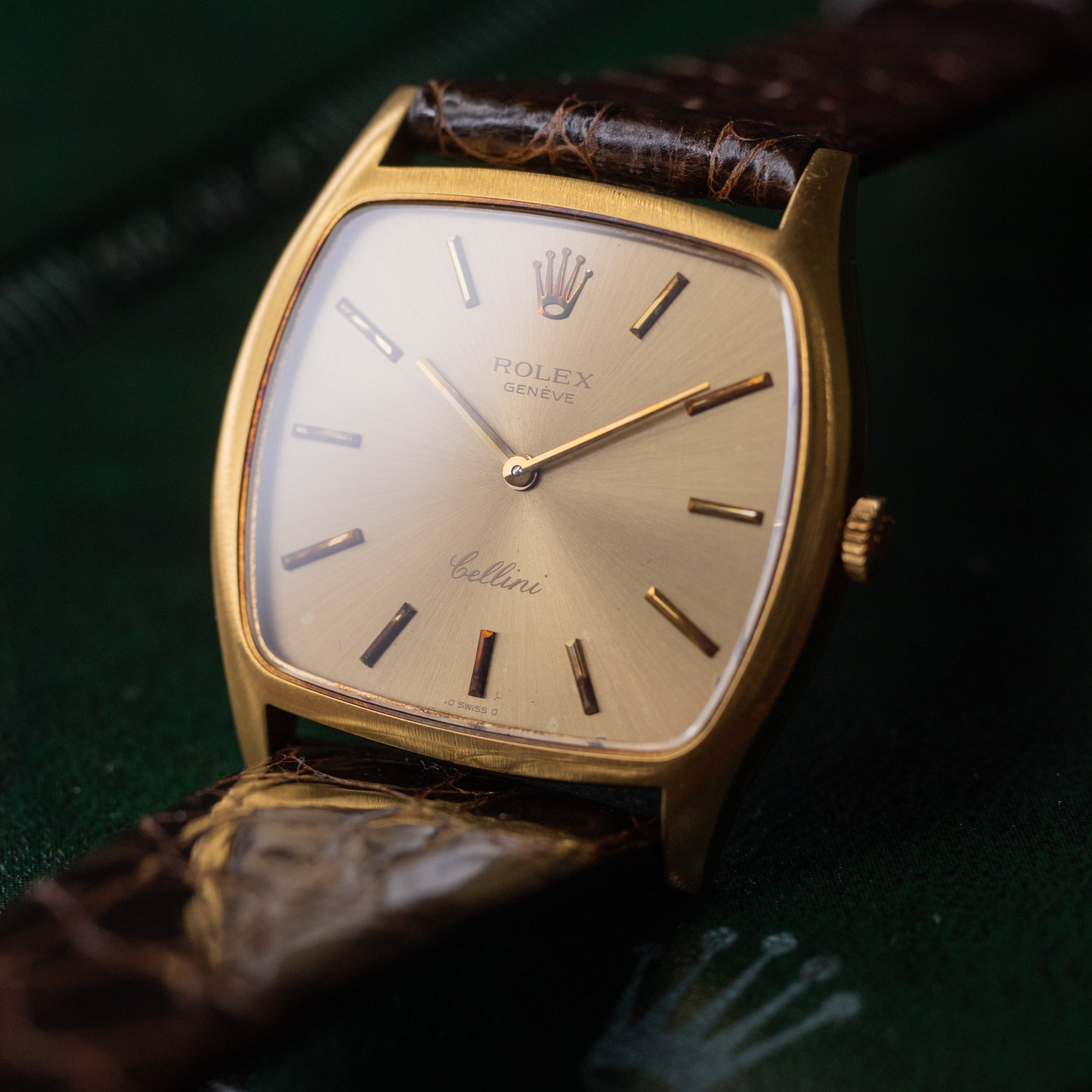 ロレックス チェリーニ 1973年製 18KYG Ref.3805 ギャラ付き