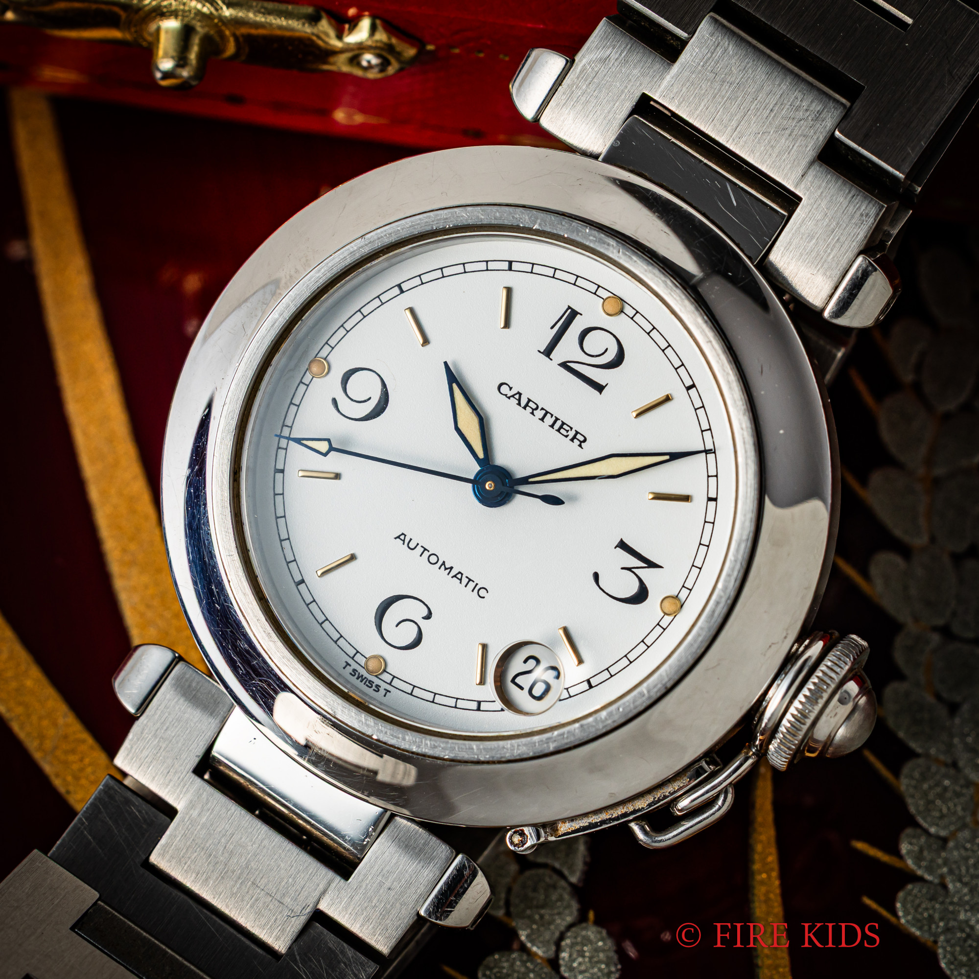 カルティエ パシャC 1990年代製 Ref.2324 自動巻 ホワイトダイヤル