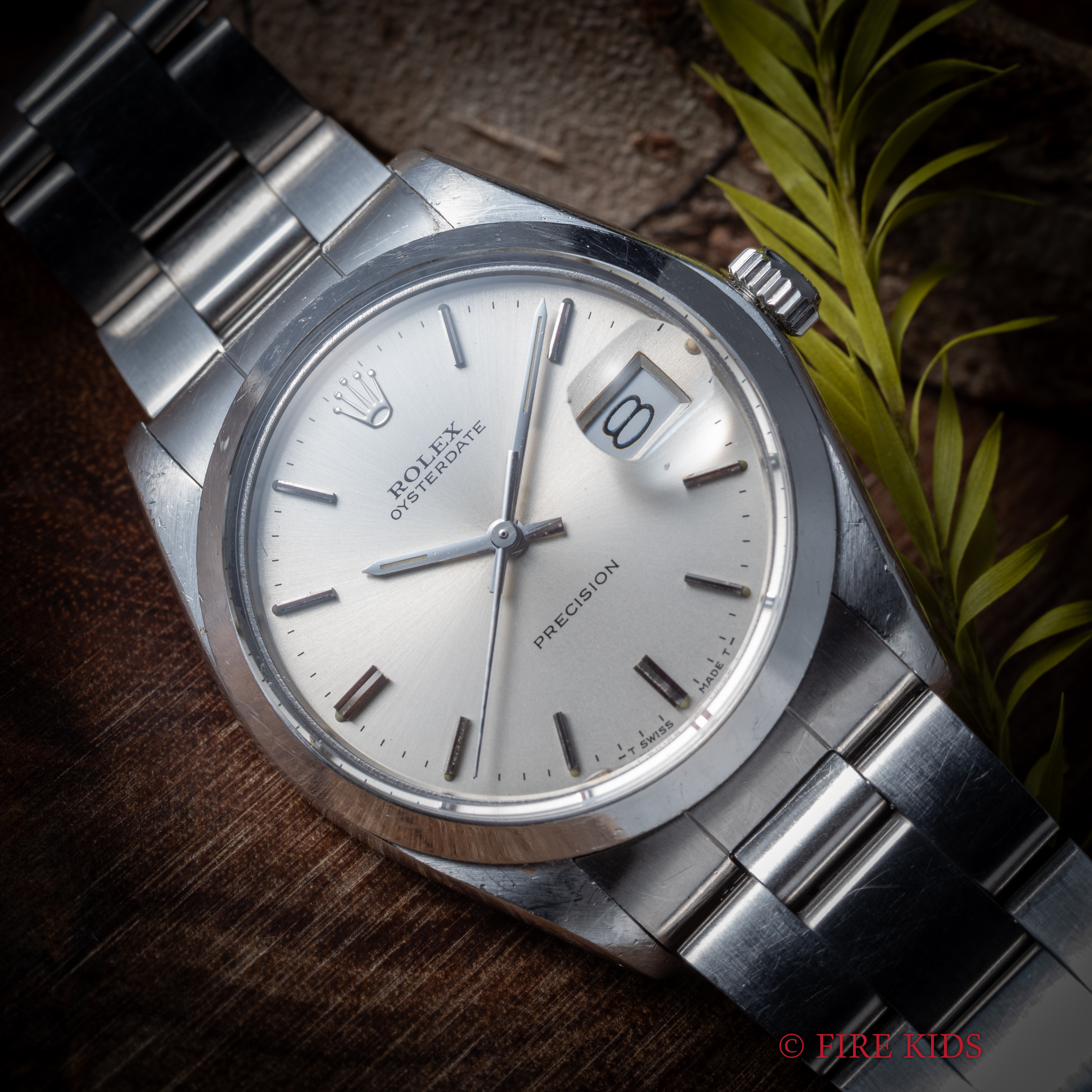 ロレックス オイスターデイト Ref.6694 1972年製 手巻き 純正ハードブレス シルバーダイヤル サービスダイヤル