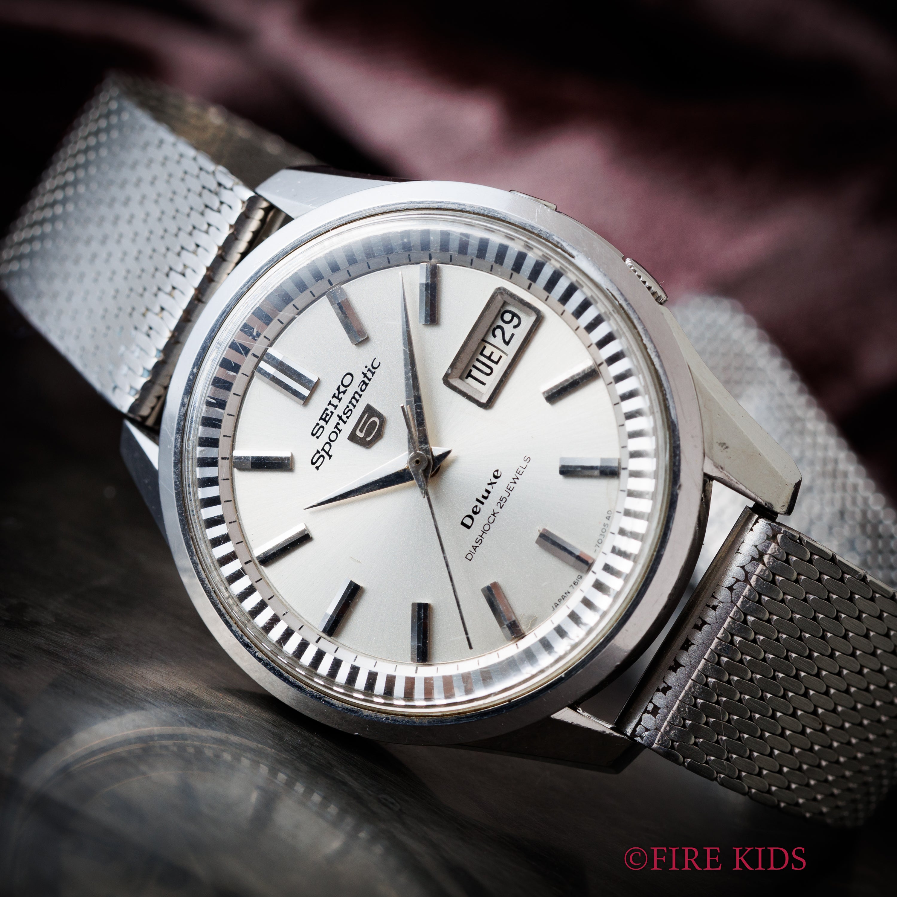 セイコー 5スポーツマチック デラックス 1966年製 自動巻 箱、説明書付