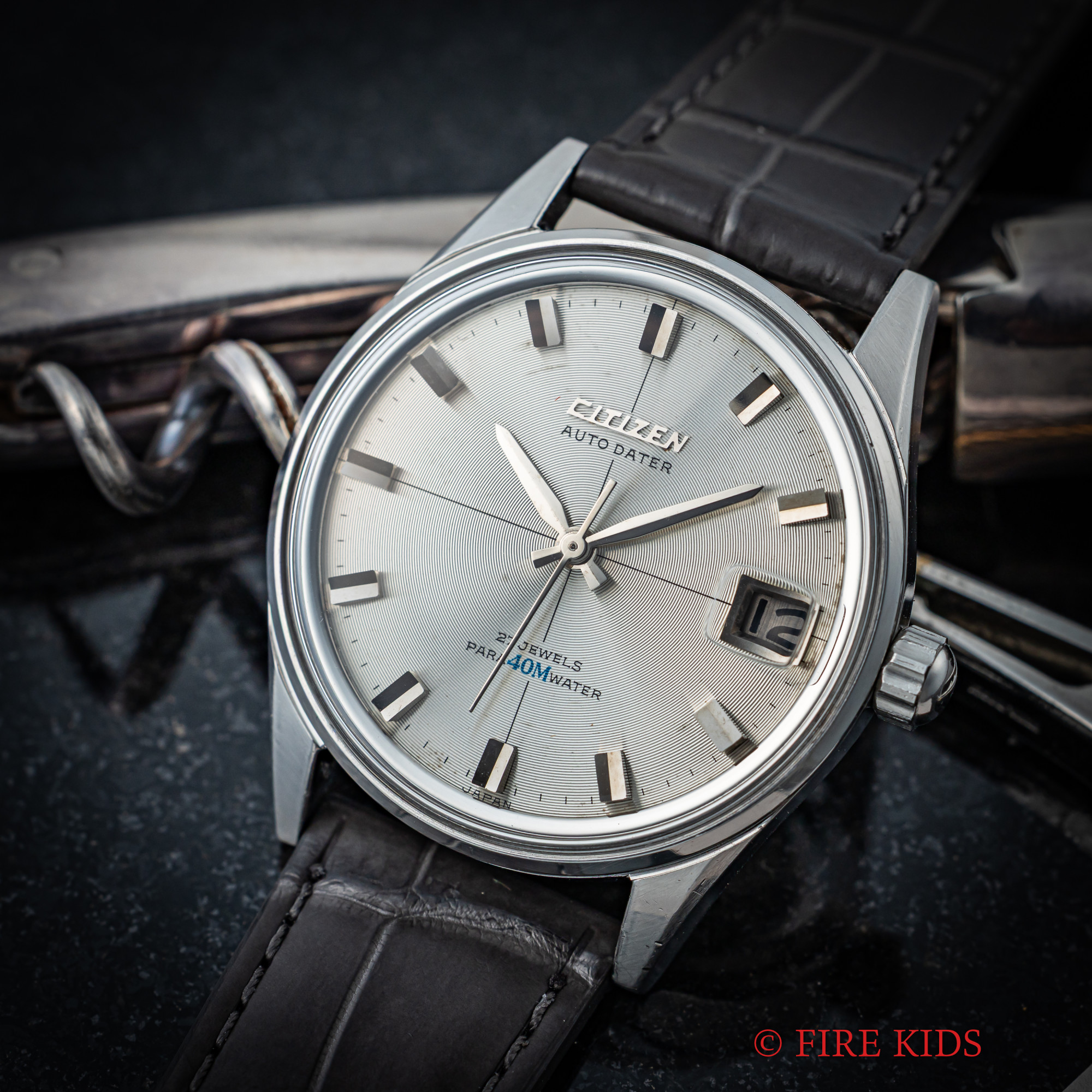 シチズン 1965年製 オートデーター レコードダイヤル 27石自動巻 Ref.51304-Y