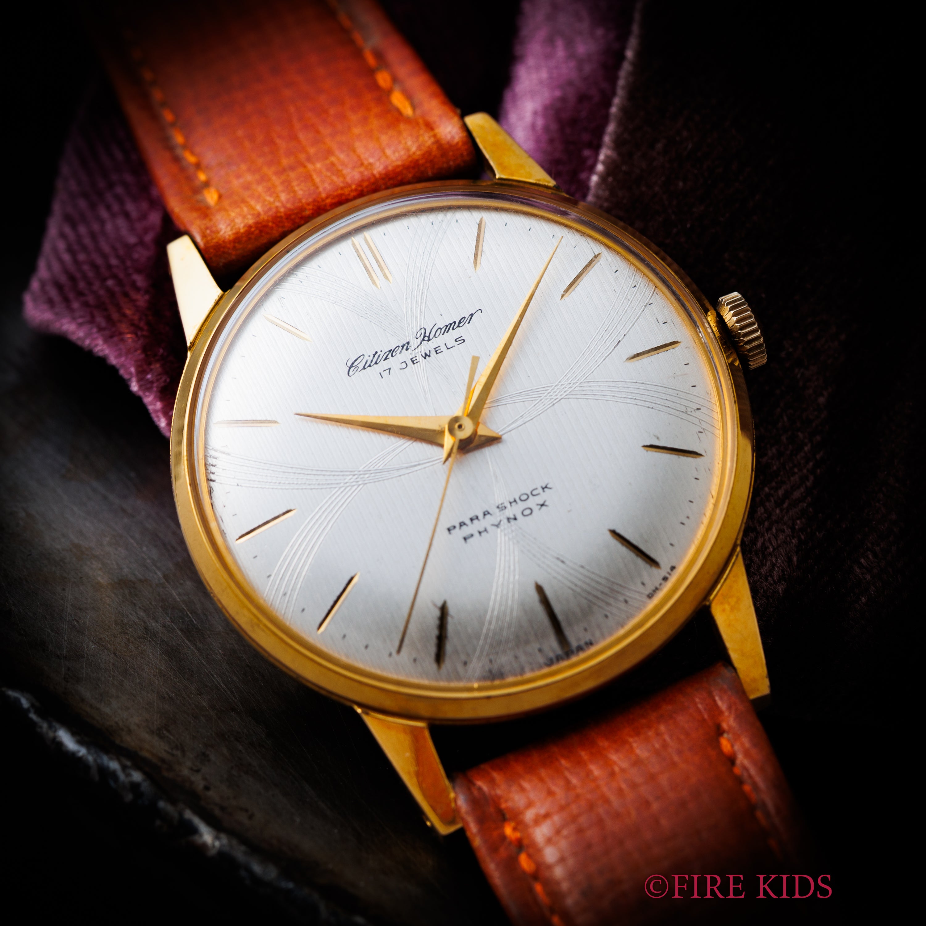 シチズン ホーマー 変わりダイヤル 未使用美品 1962年製 オリジナル革ベルト タグ付