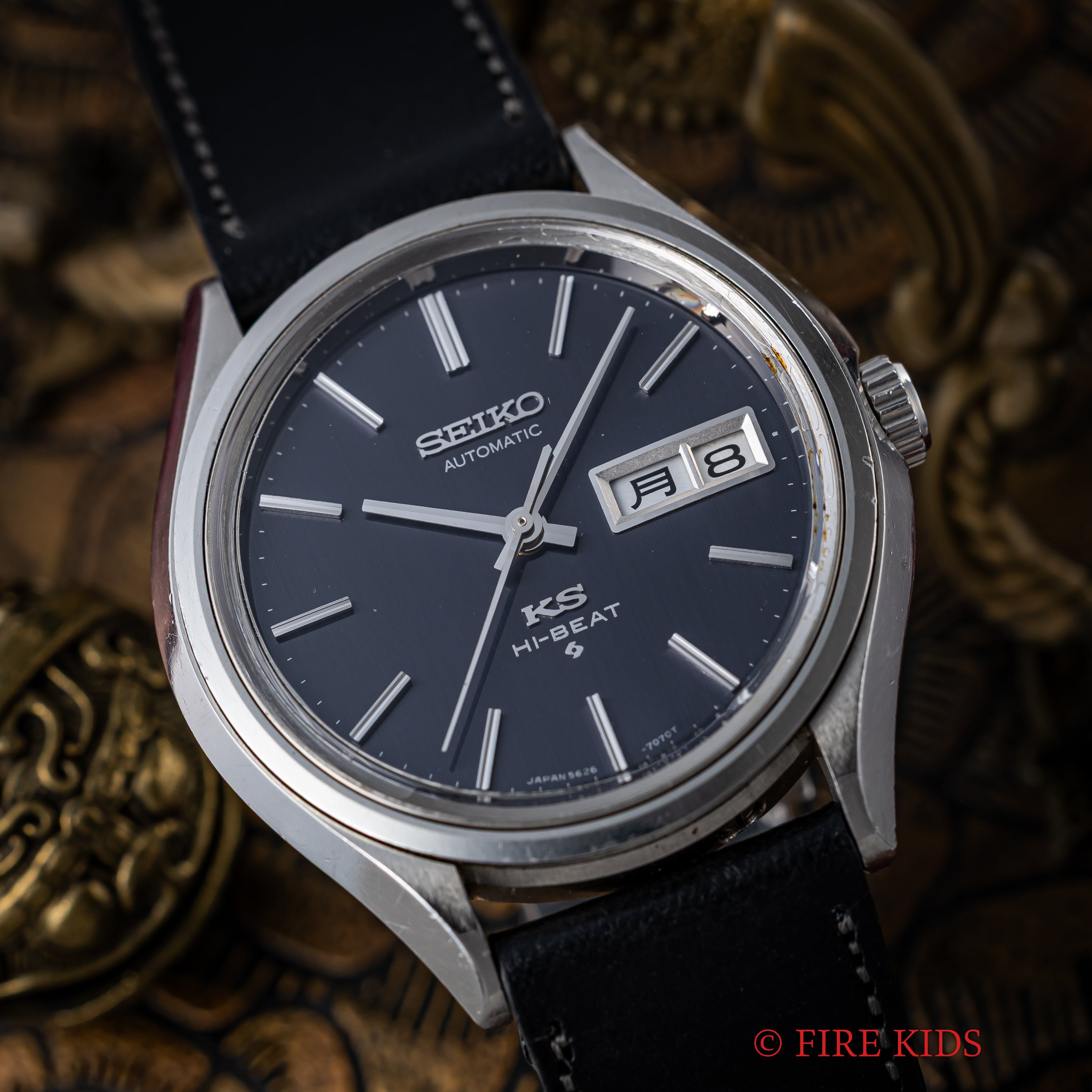 キングセイコー 56KSデイデイト 1971年製 Ref.5626-7120 グレーダイヤル ハイビート自動巻き