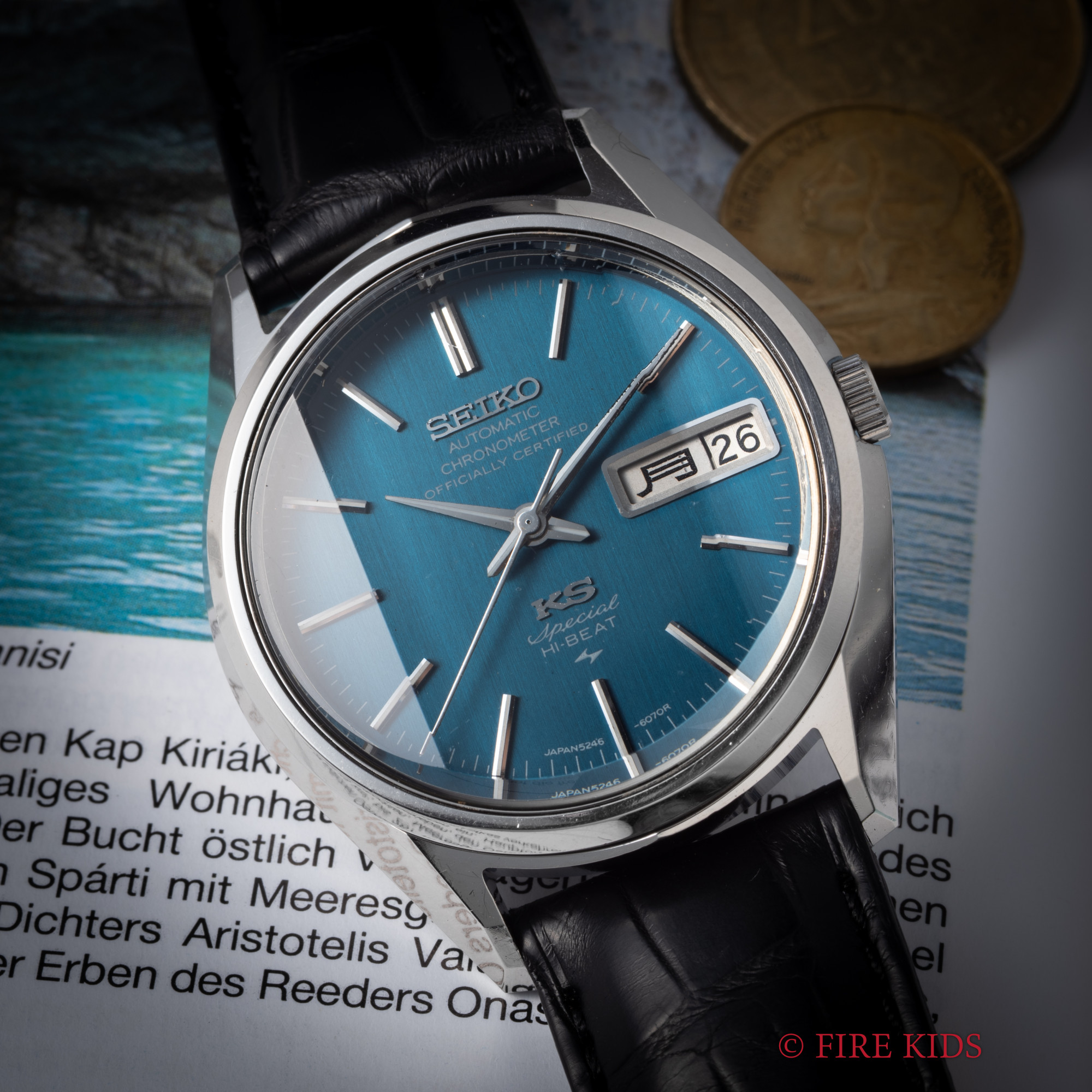 キングセイコー スペシャル クロノメーター 1972年製 52KS SP Ref.5246-6060 ハイビート自動巻 ブルーダイヤル