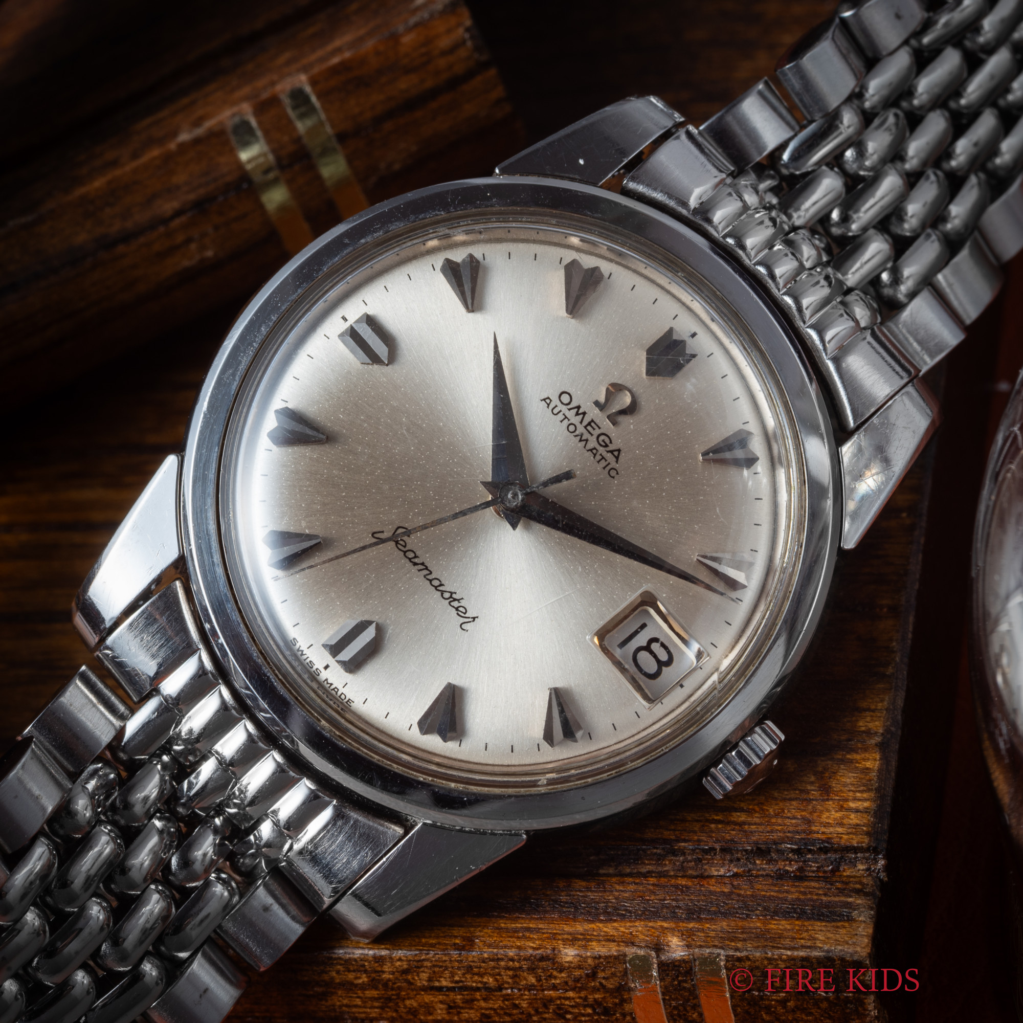 オメガ シーマスター 1963年製 ハートインデックス 自動巻き Ref.166.009 純正ライスブレス付