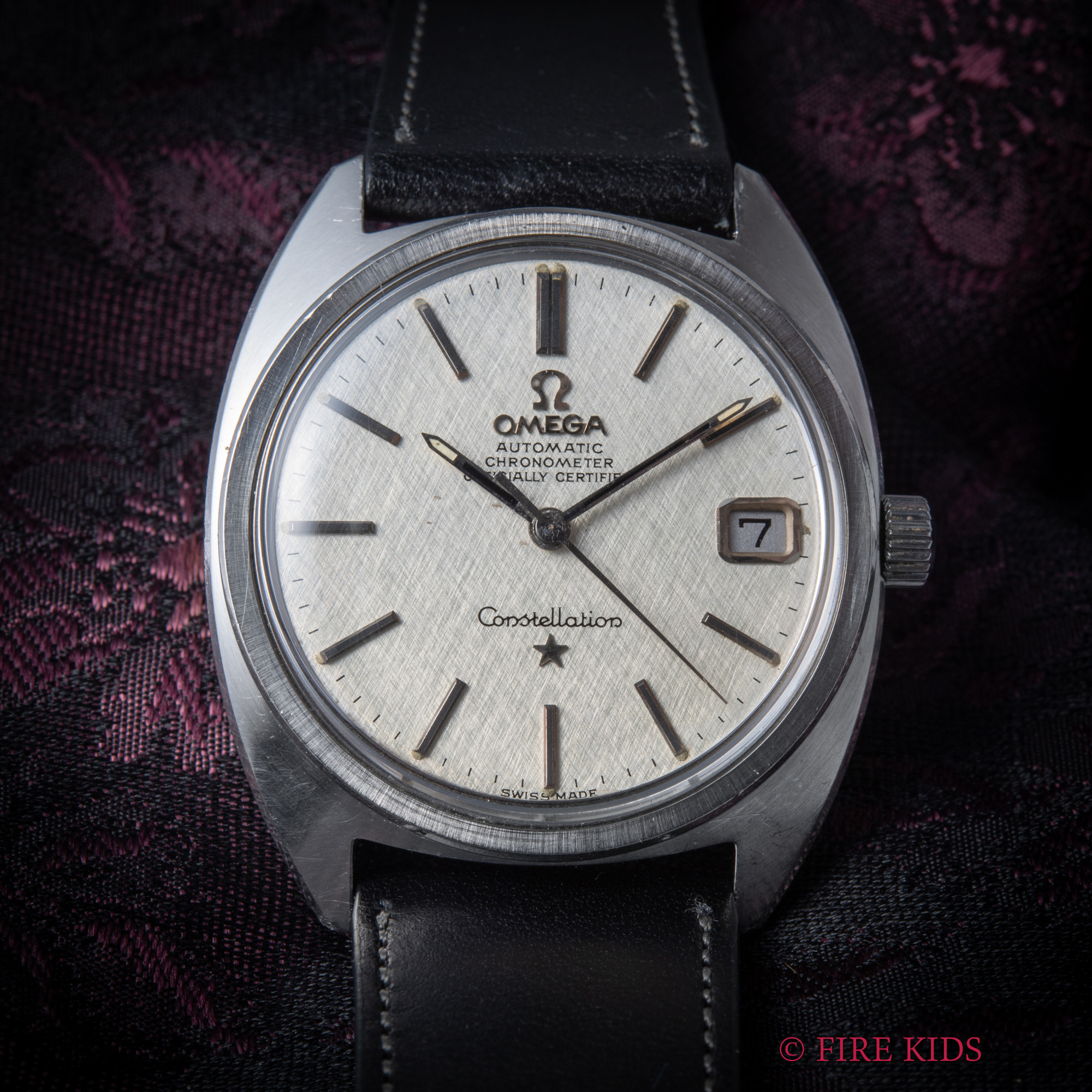 "オメガ OMEGA コンステレーション 1970年製 ジェンタデザイン前期 リネンダイヤル 自動巻きクロノメーター Ref.168.017 "