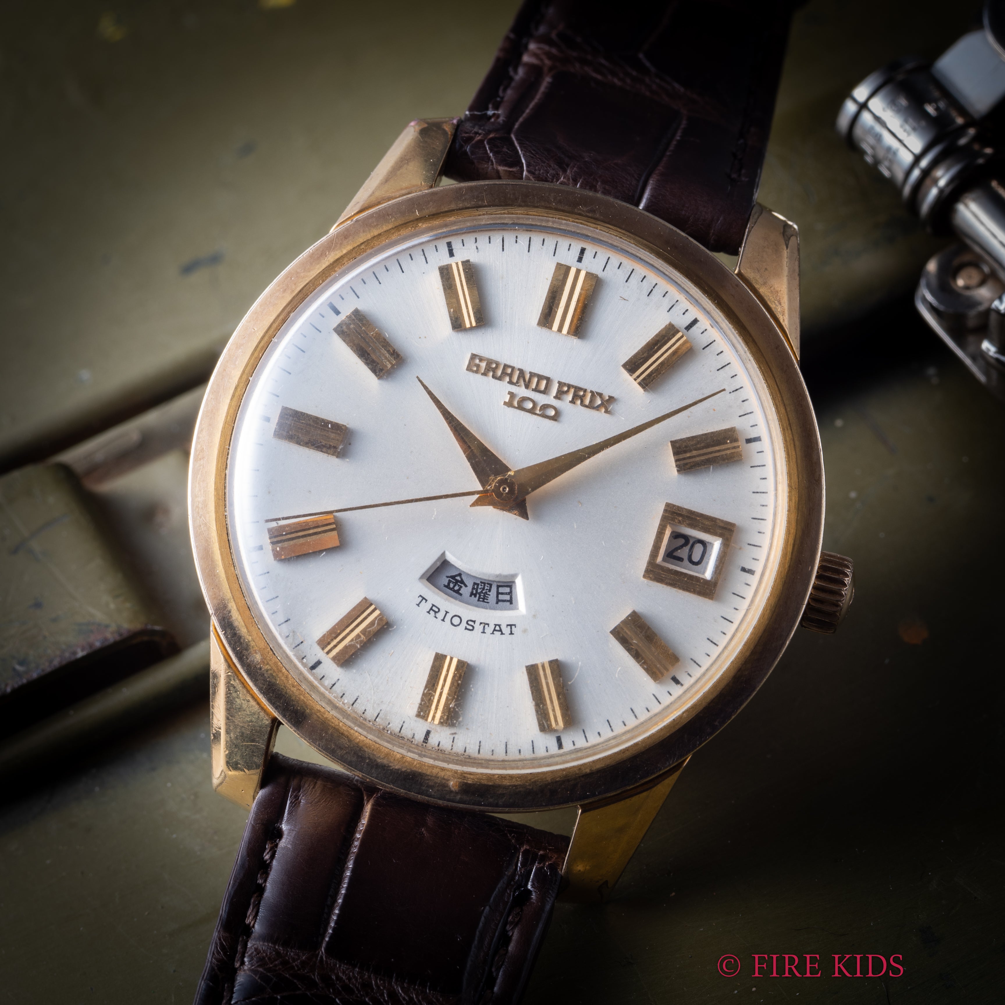 オリエント グランプリ100 1964年発売 金張り Ref.T-55413 100石自動巻 トリオスタット