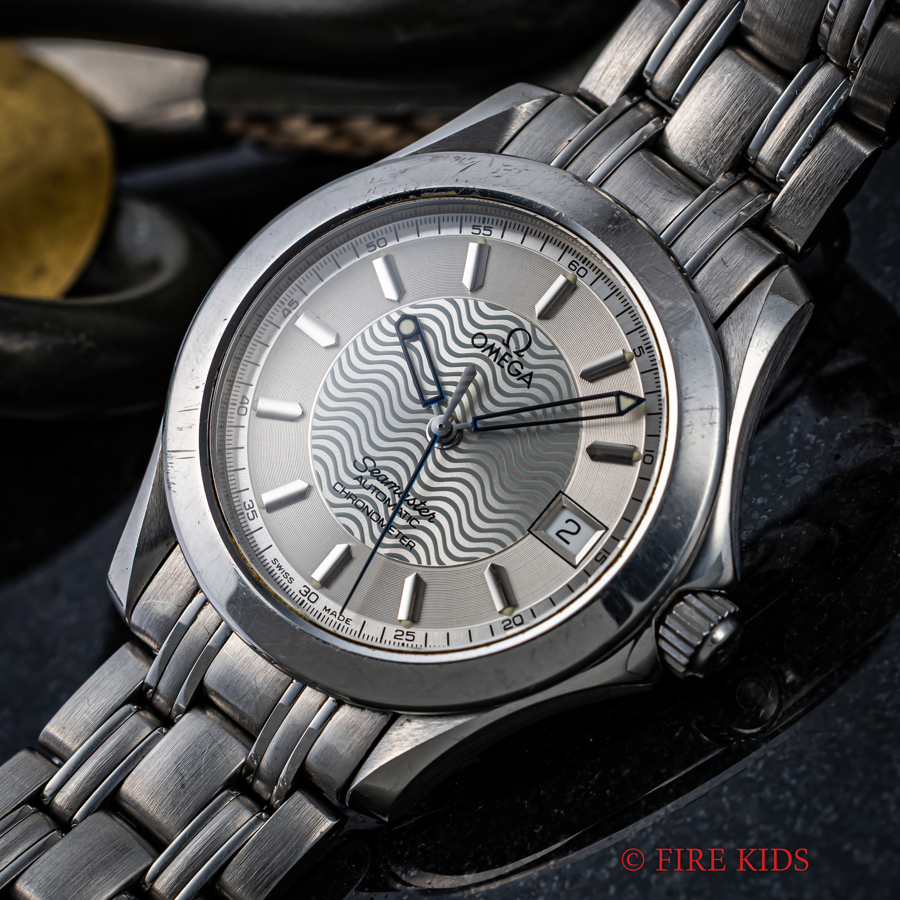 オメガ シーマスター 120 1999年製 Ref.168.1601 クロノメーター シルバーダイヤル