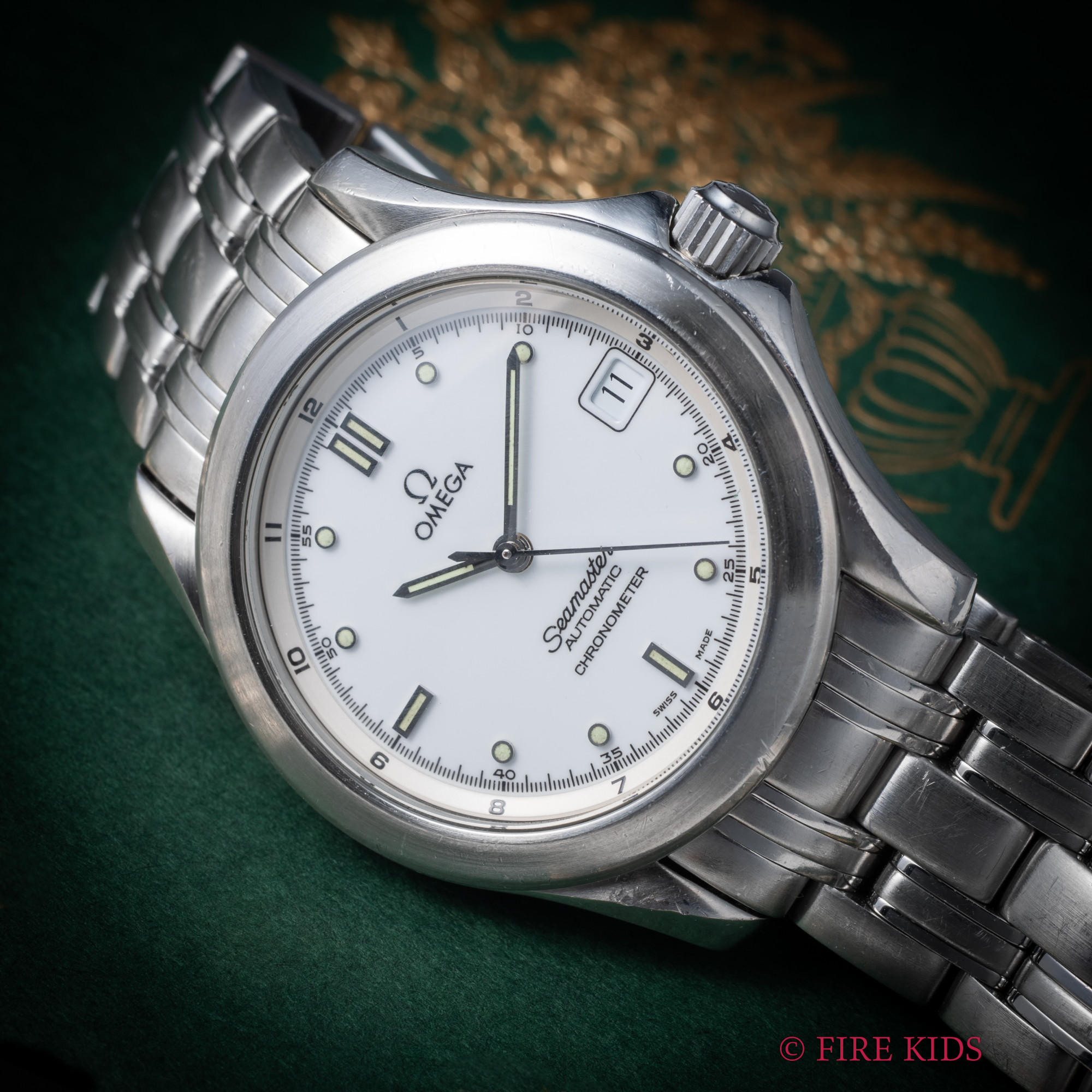 オメガ シーマスター オートマチック Ref.168.1501 Cal.1109 ホワイトダイヤル 純正ブレス付き 1990年代製 1993年リリース