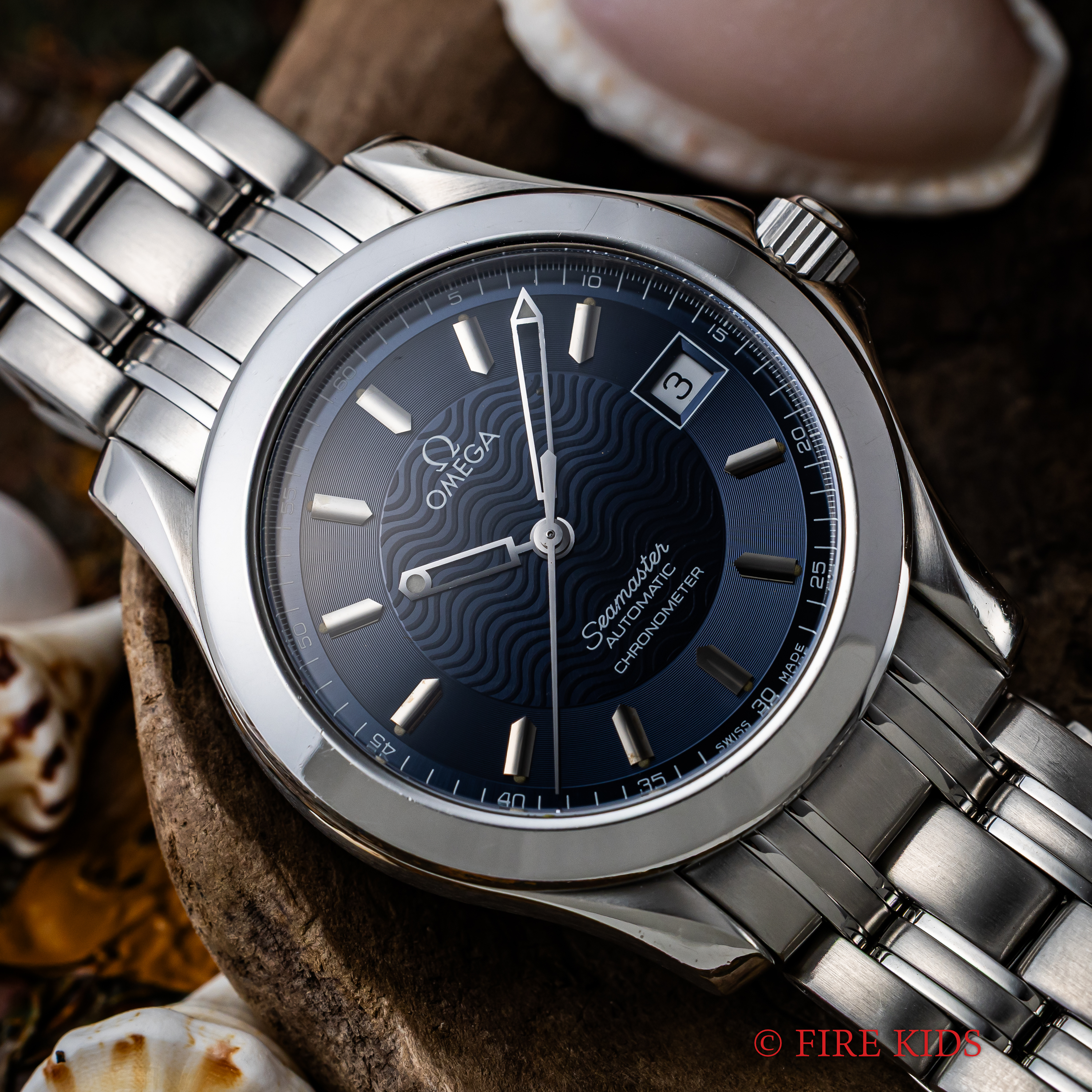 オメガ シーマスター ジャックマイヨール 20周年 1995年製 Ref.168.1501  ブルーダイヤル クロノメーター 自動巻