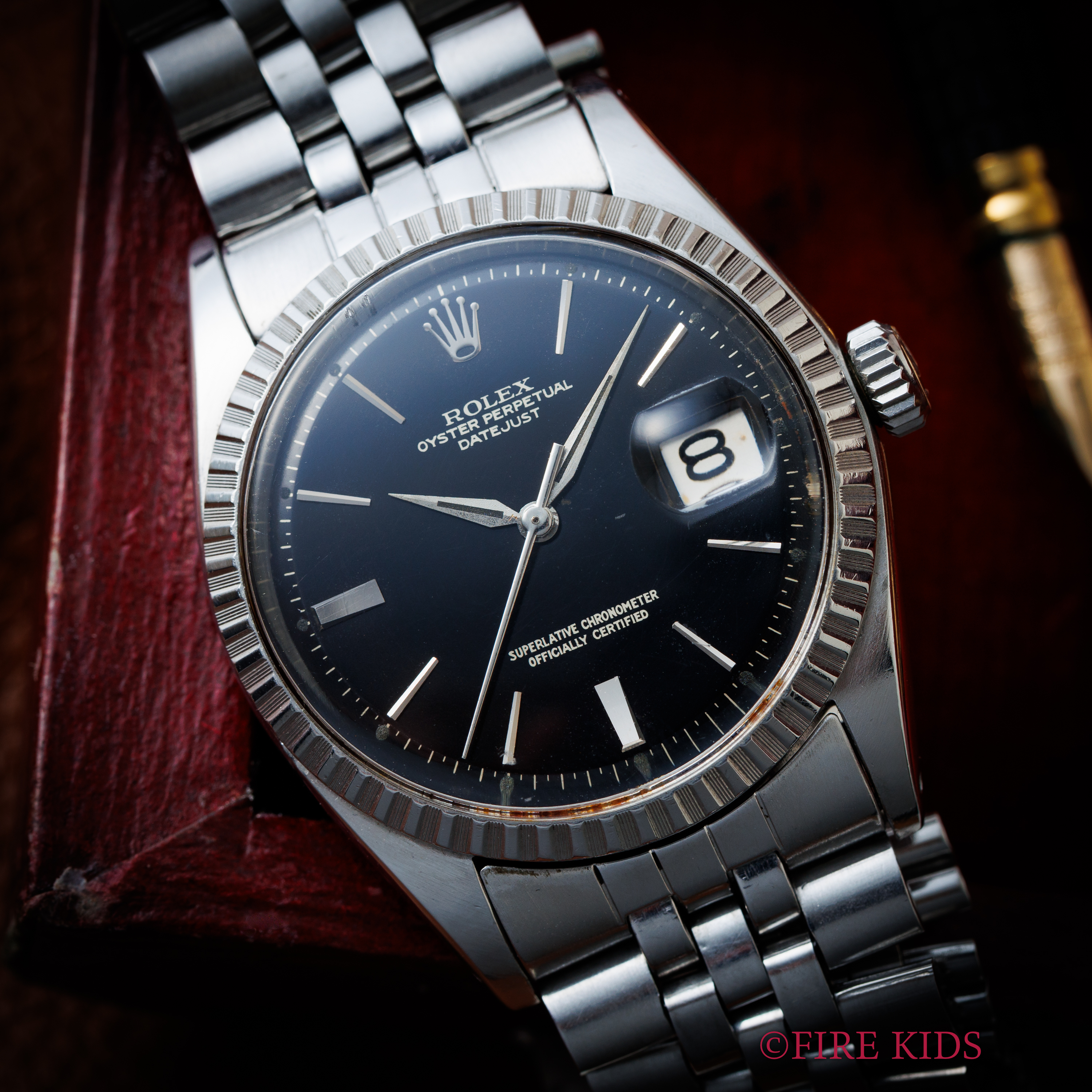 ROLEX　デイトジャストブラックダイヤル