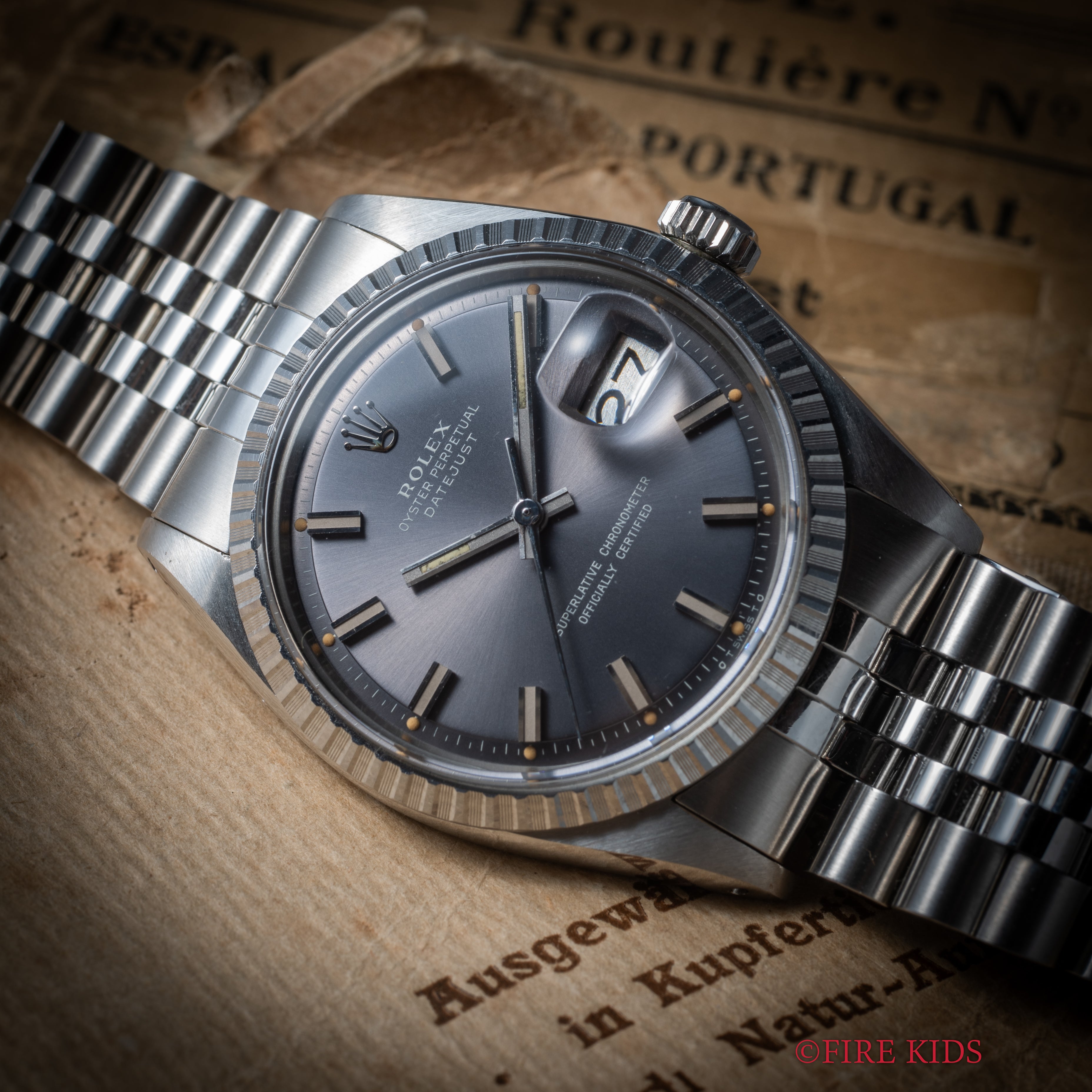 ロレックス デイトジャスト 1977年製 Ref.1603 グレーシグマダイヤル 純正ジュビリーブレス