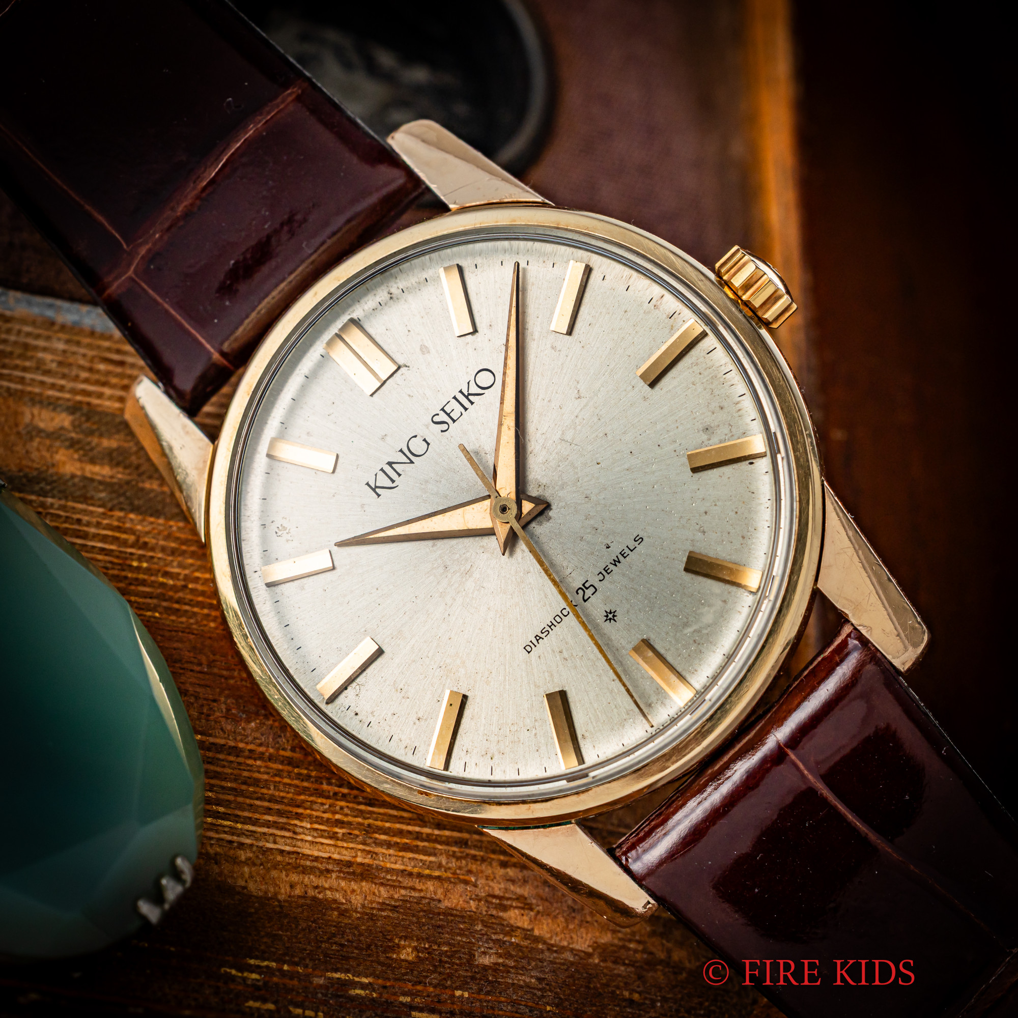 キングセイコー ファーストモデル 1962年製 Ref.15034KS 100ミクロンGF 手巻 SDダイヤル 盾メダリオン