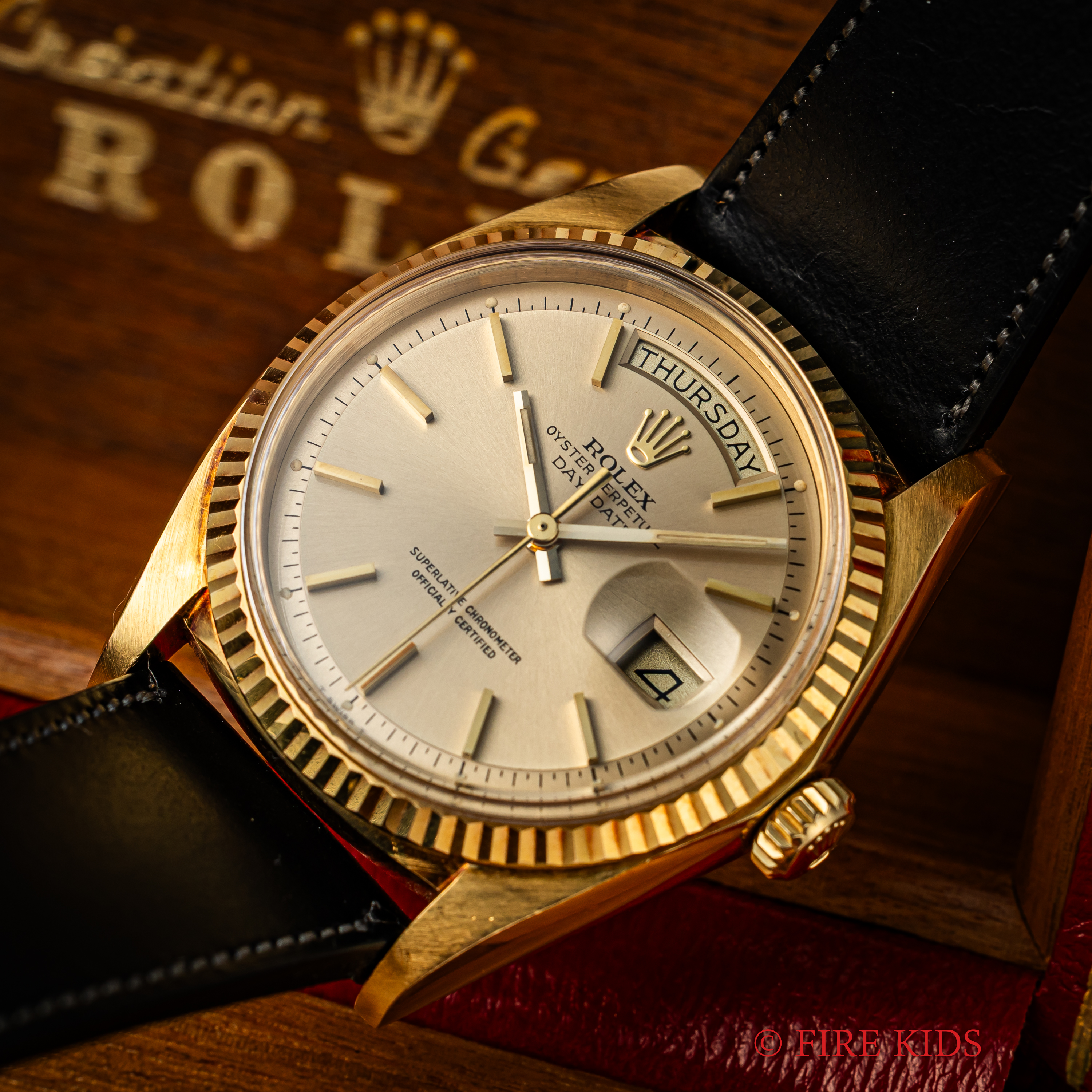 ロレックス 1972年製 デイデイト Ref.1803 18金無垢イエローゴールド OH半額ギャラ 箱付き