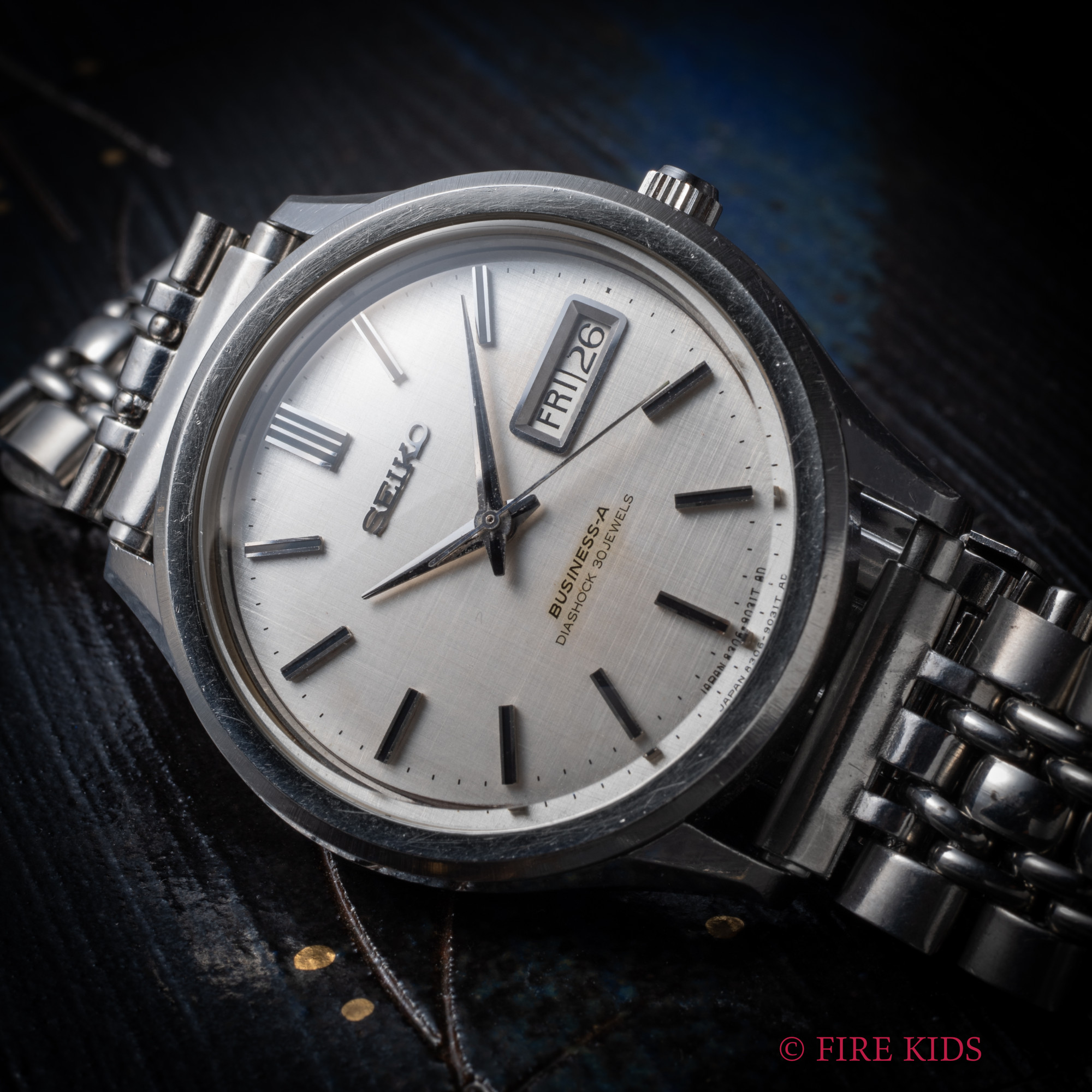 セイコー 1966年製 ビジネスA Ref.8306-9030 デイデイト自動巻 社外ステンレスブレス