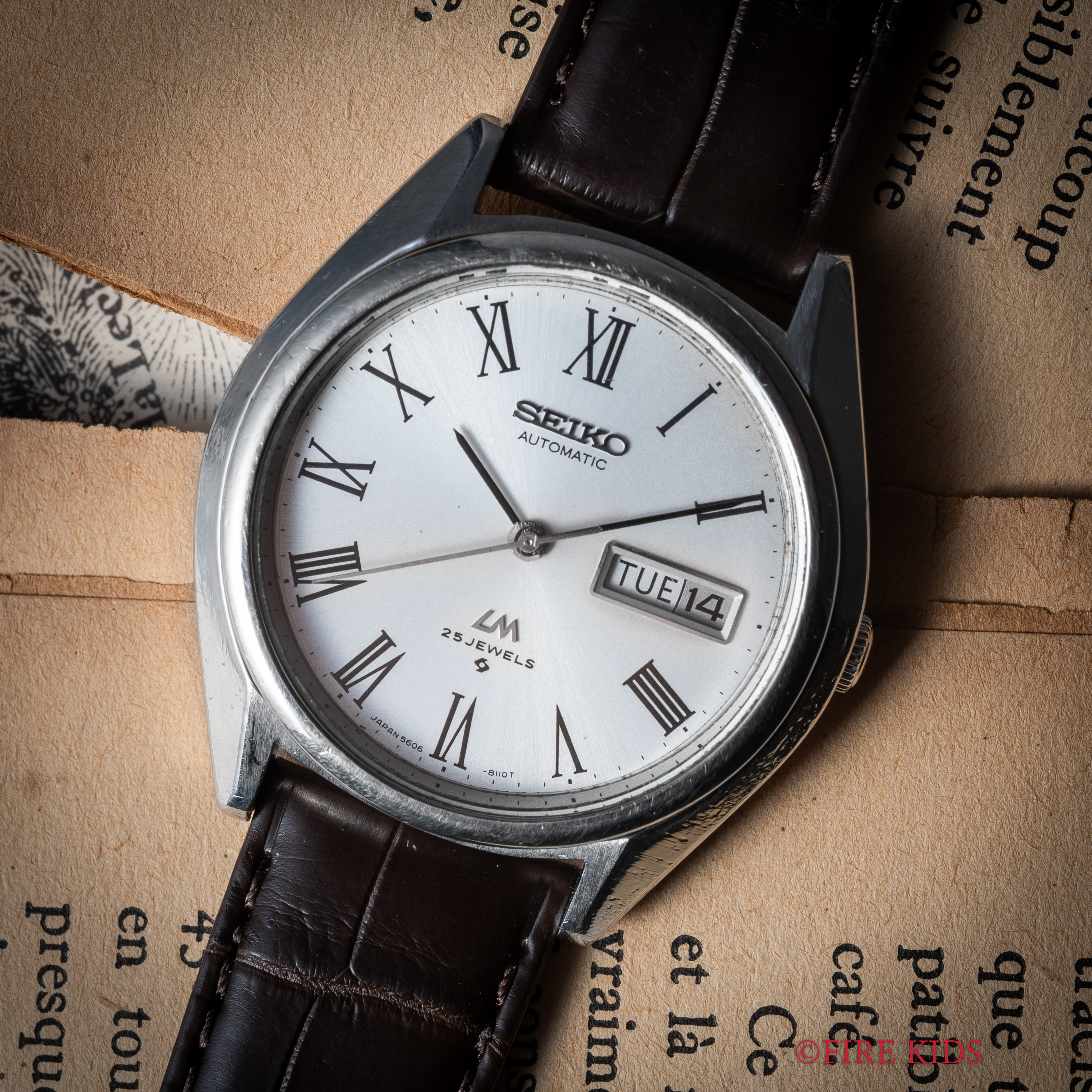 セイコー LM シルバーローマン Ref.5606-8030 1974年製 自動巻き