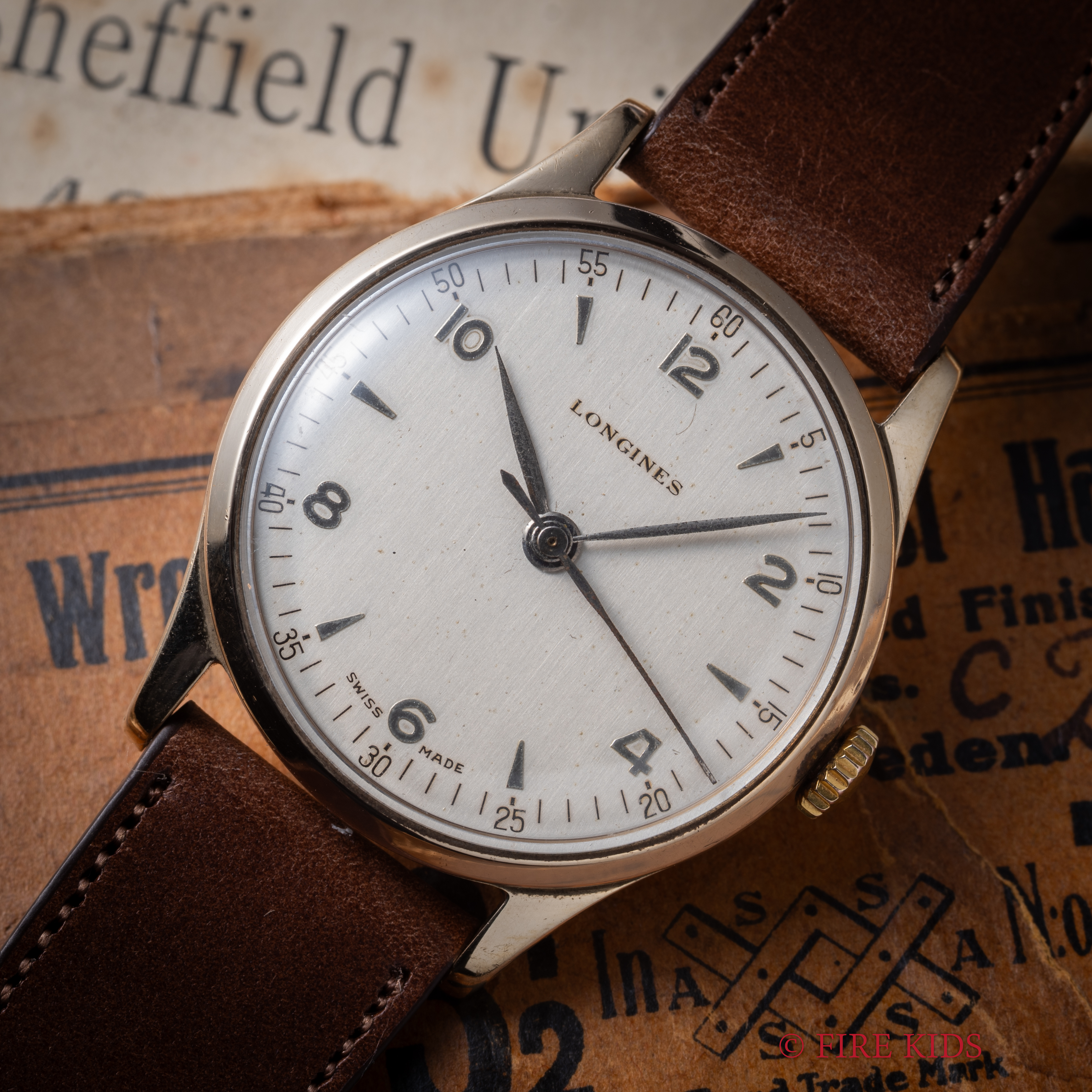 LONGINES　ラウンド　9KYG　デニソンケース