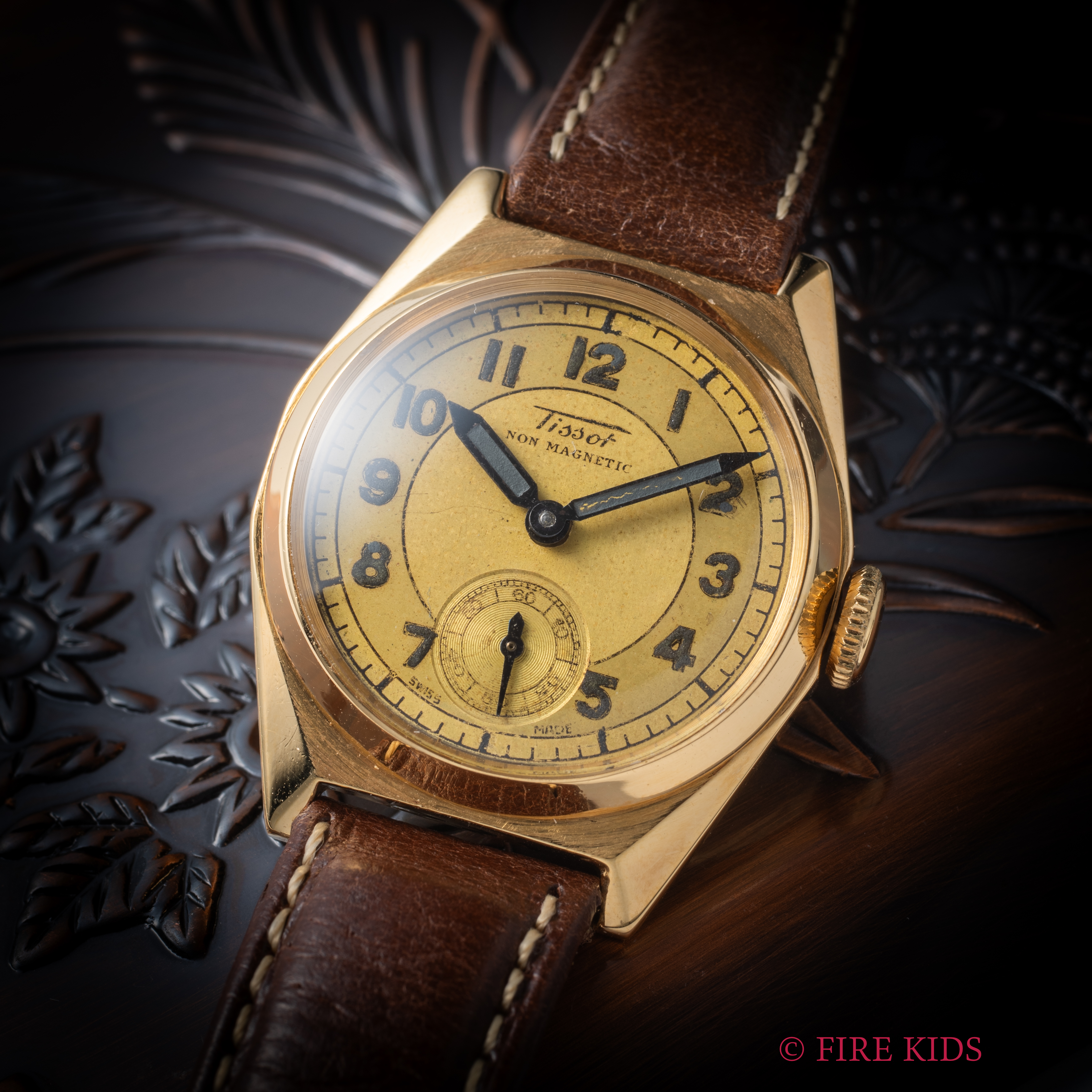 ティソ 1930年代製 スモールセコンド ハンドリーケース 手巻き 全アラビア