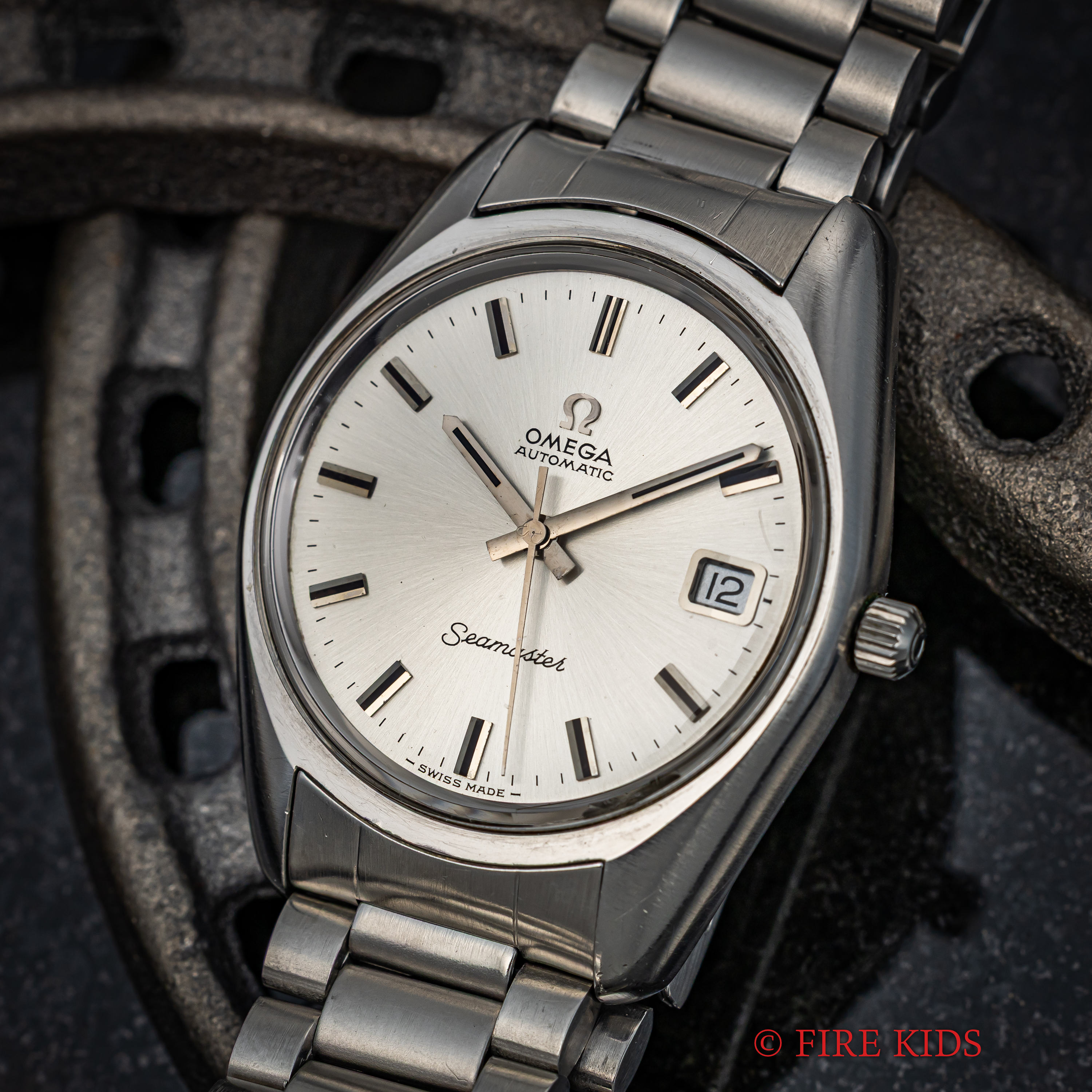 オメガ シーマスター 1973年製 オートマチック Cal.1012 Ref.166.0167 純正ステンレスブレス