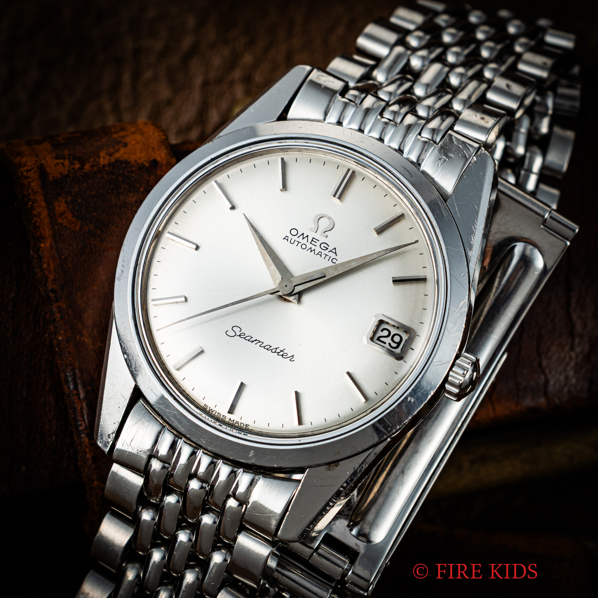 オメガ OMEGA シーマスター 1964年製 Ref.14701 SC 自動巻 Cal.562 純正ライスブレス付
