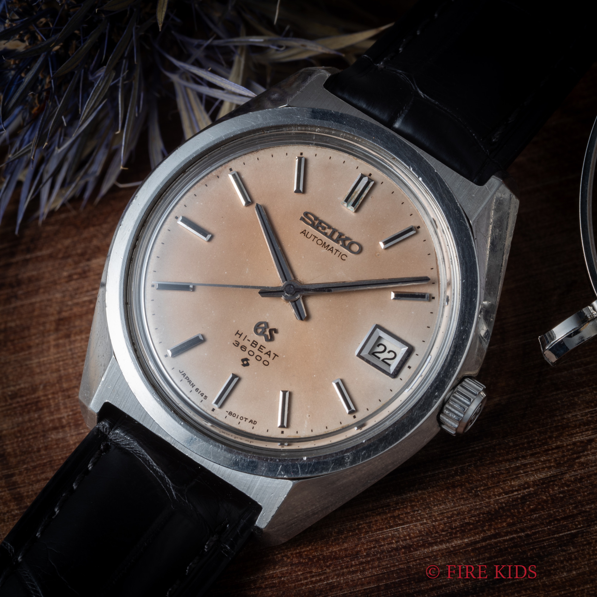 グランドセイコー 61GS 1968年製 パティーナダイヤル 10振動自動巻き Ref.6145-8000 セイコースタイルケース