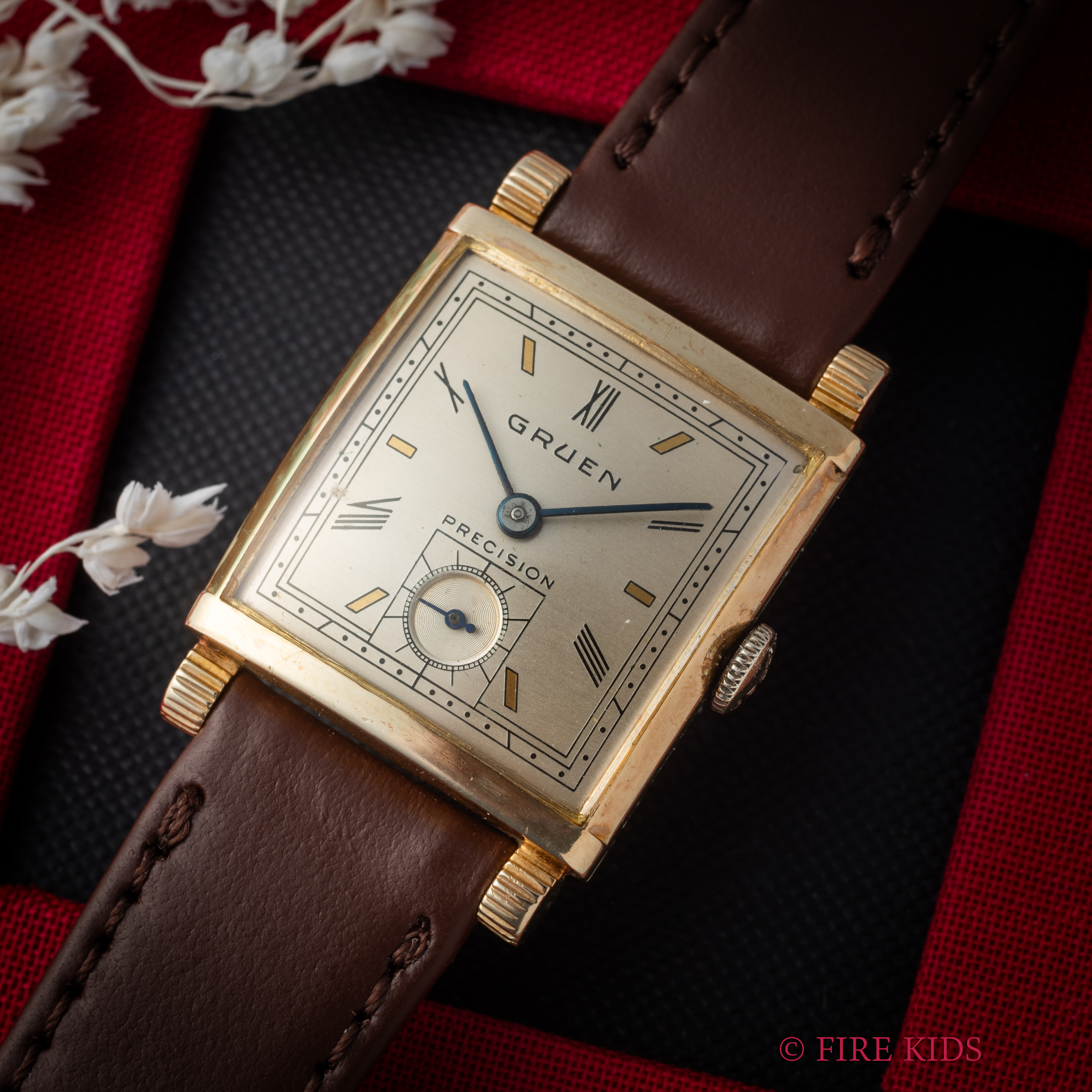 GRUEN　14K　レクタン