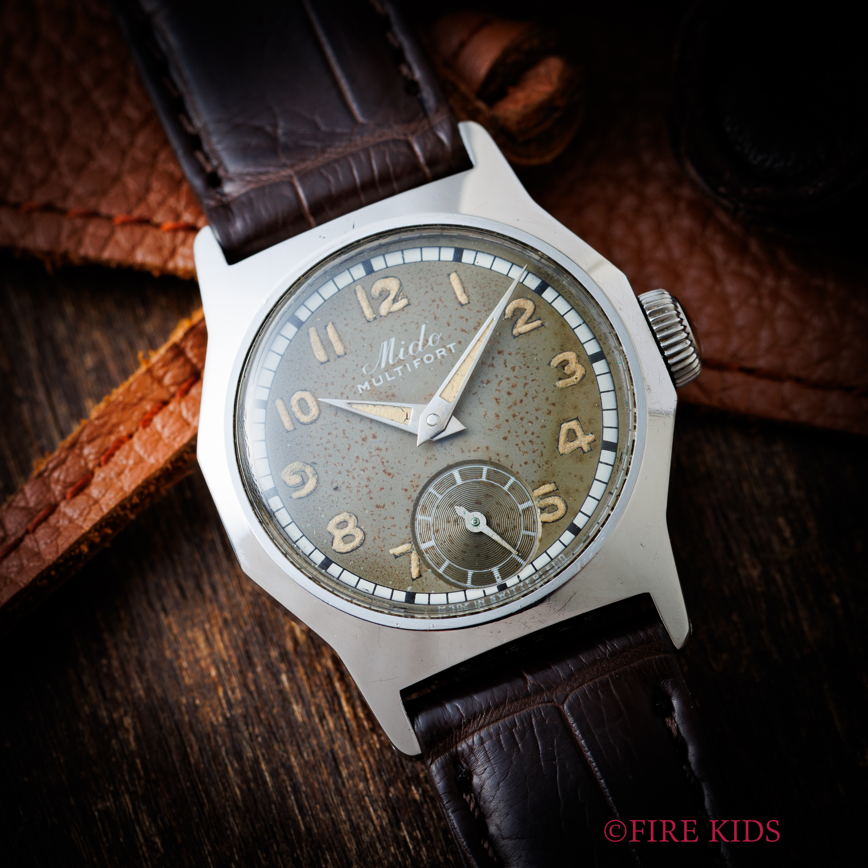 ミドー マルチフォート 1940年代製 全アラビア スクリューバック インナーケース