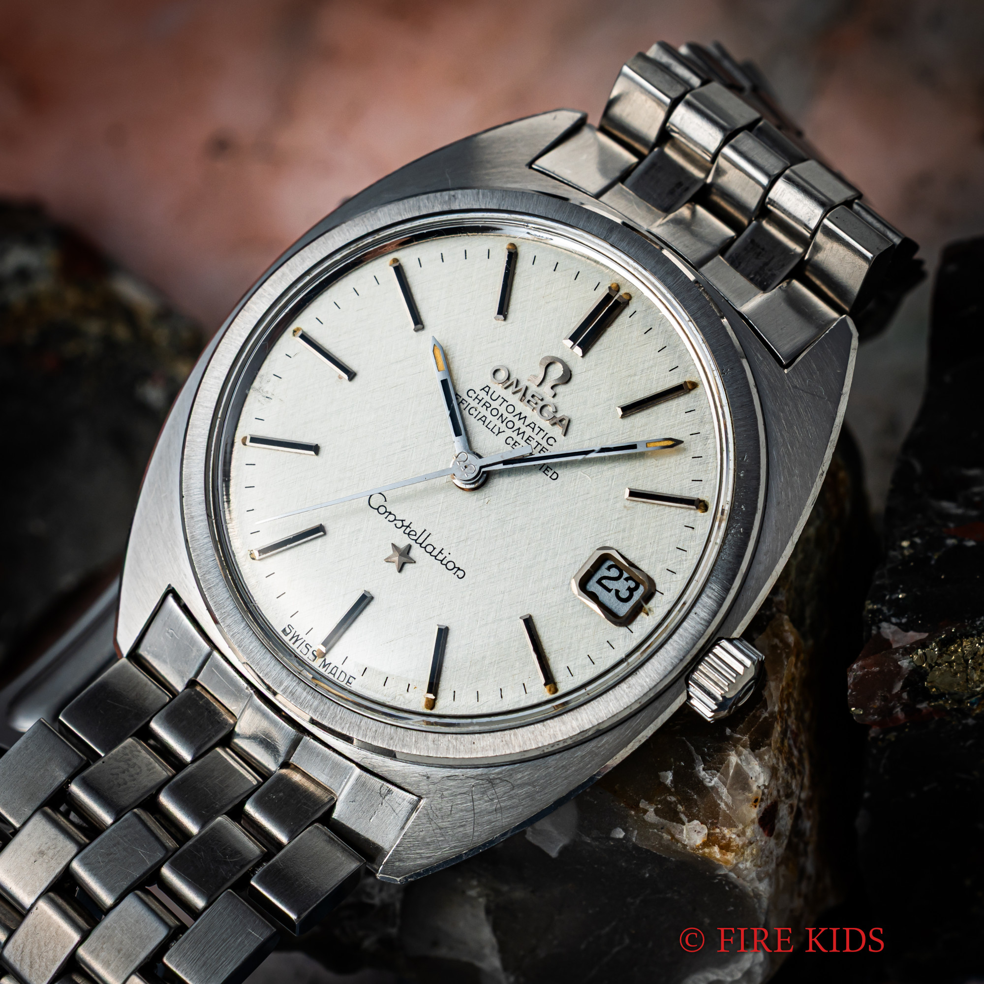 オメガ コンステレーション 1970年製（昭和45年製） ジェンタデザイン前期 Cラインケース　クロノメーター自動巻 Ref.168.017 純正ブレス