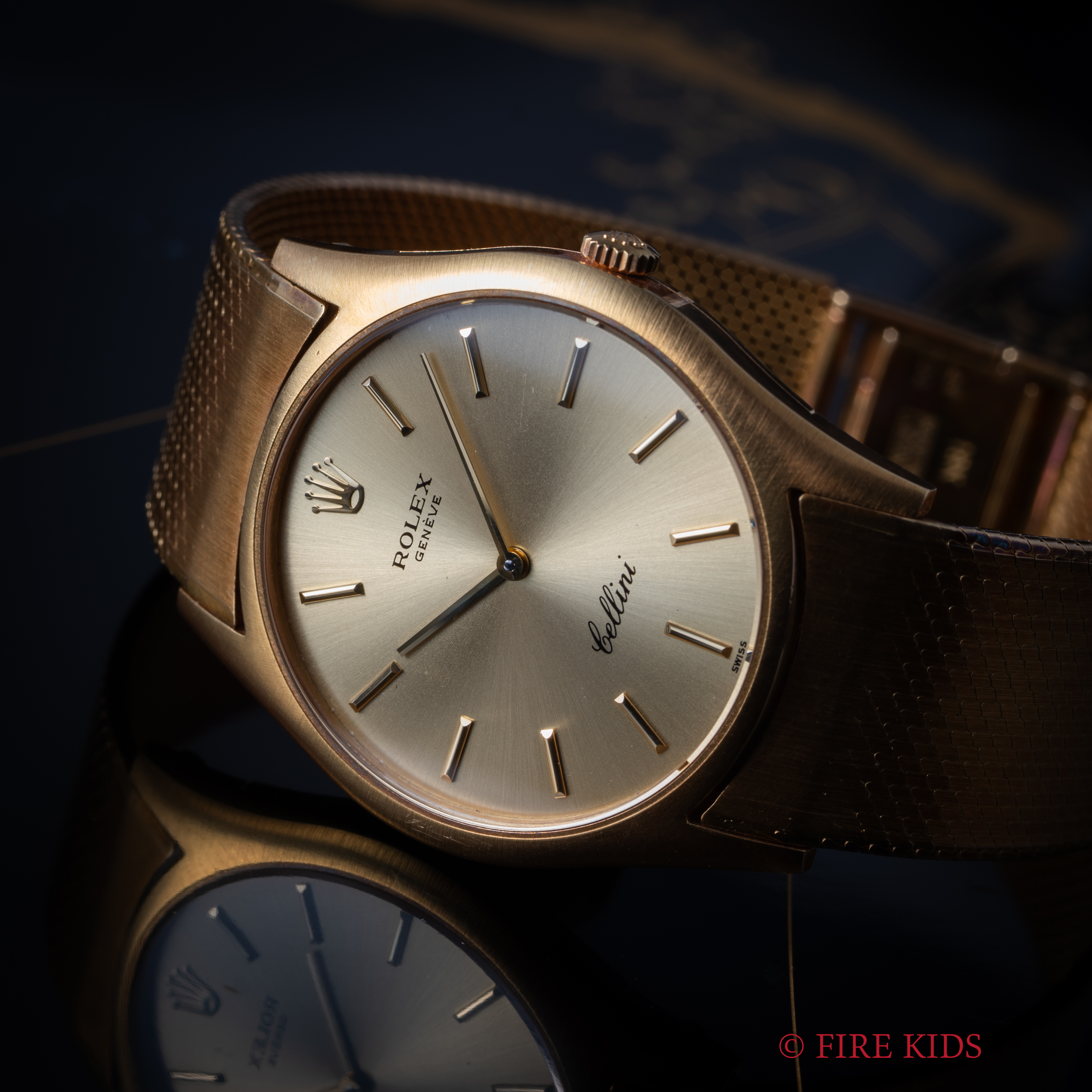 ロレックス 1975年製 チェリーニ Ref.3804 手巻 18金無垢ジャパンブレス