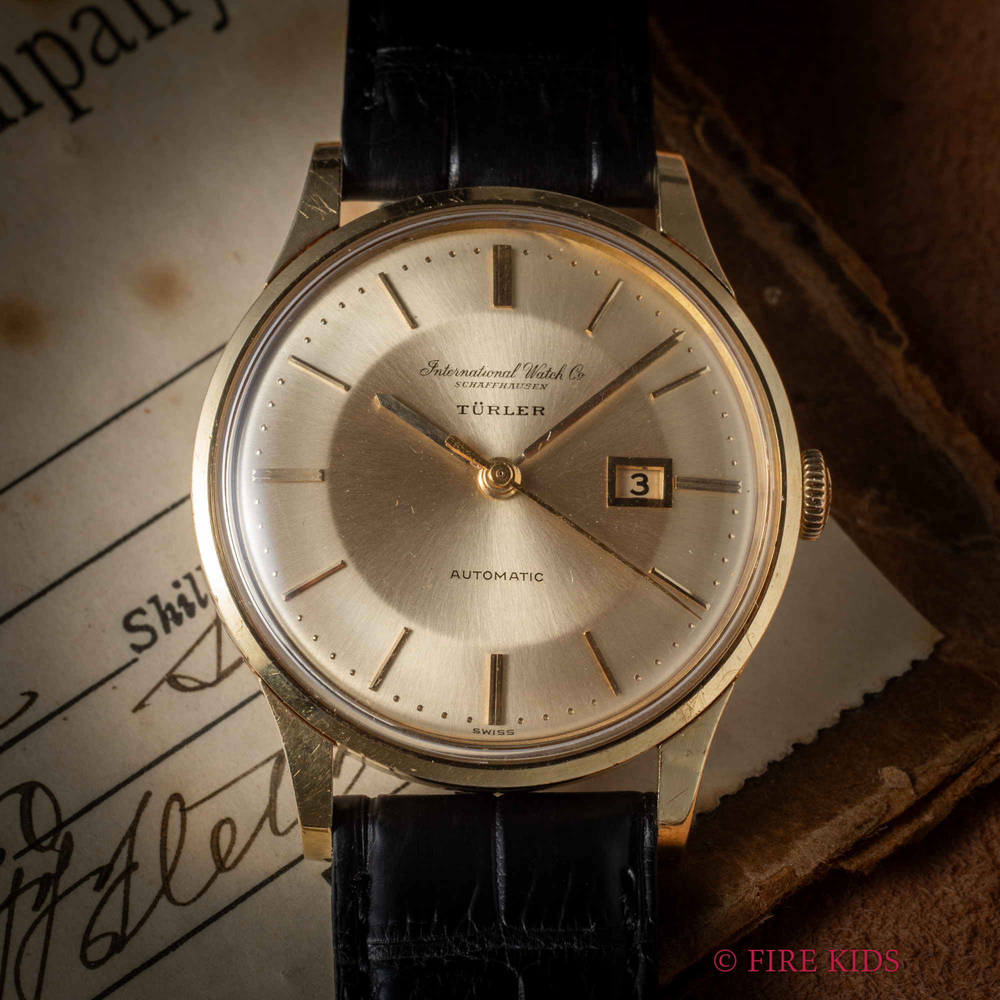 IWC ラウンド 14KYG/ステンバック チューラー 1963年製