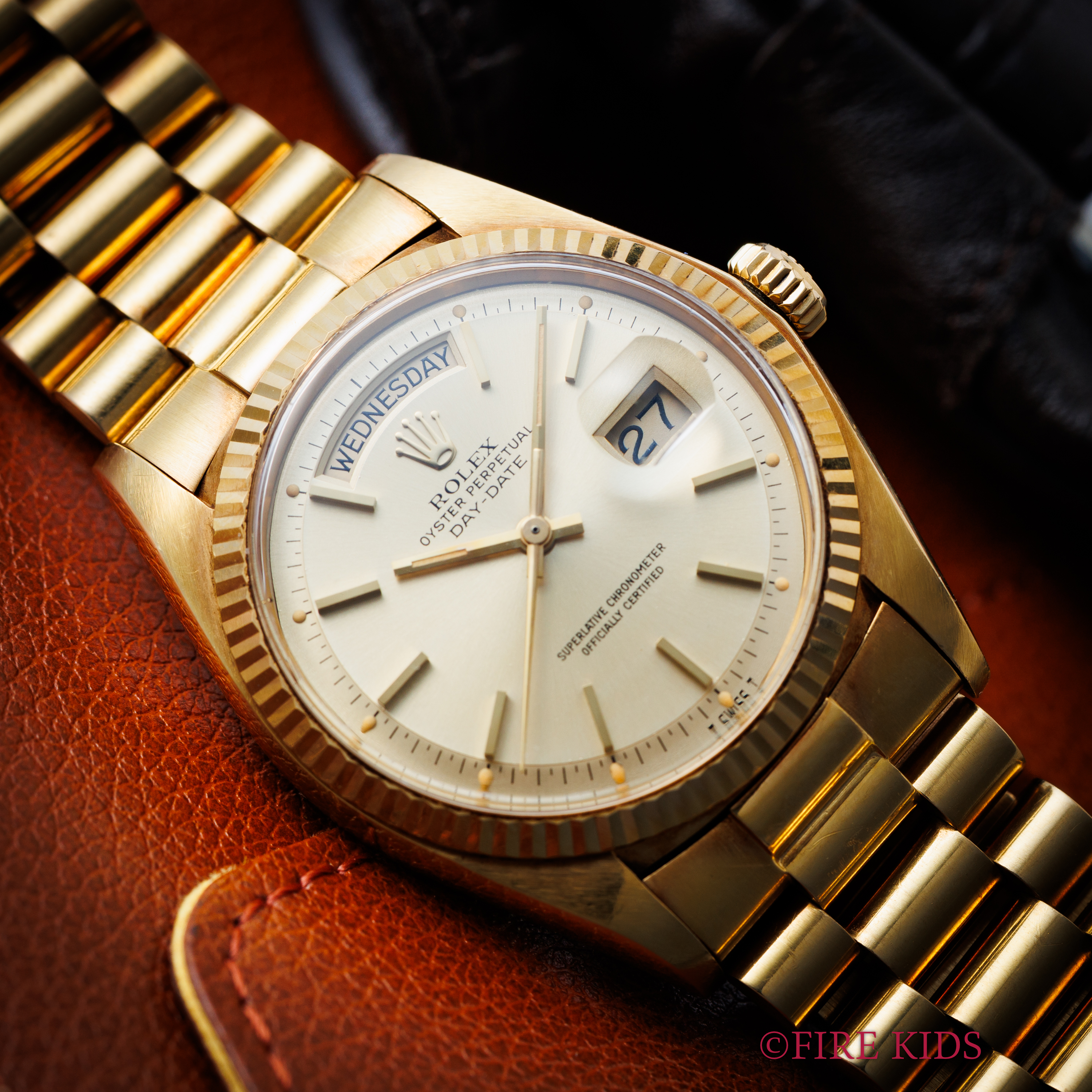 ロレックス デイデイト 18金イエローゴールド 1974年製 純正ブレス